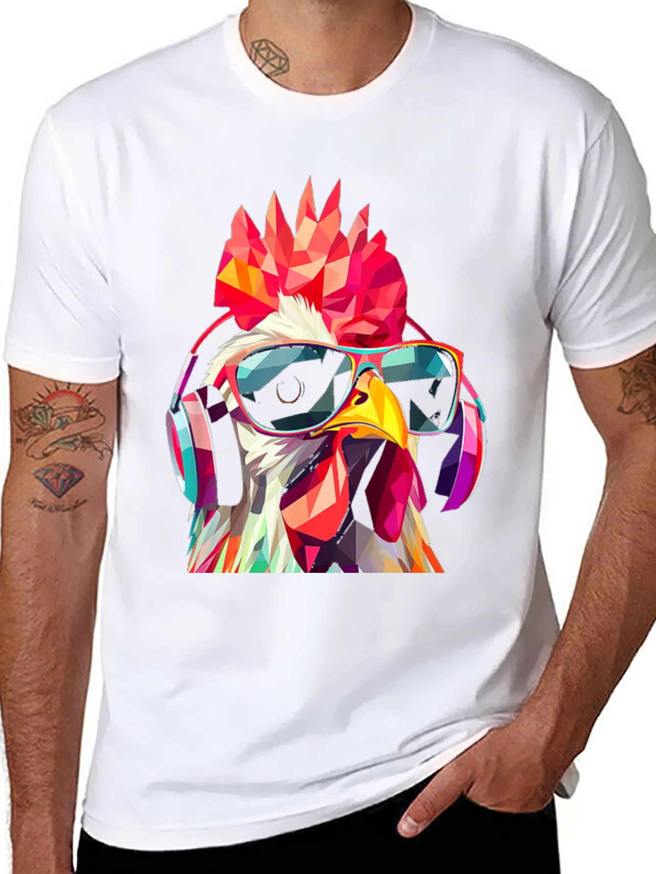 Cool Rooster Graphic T-Shirt