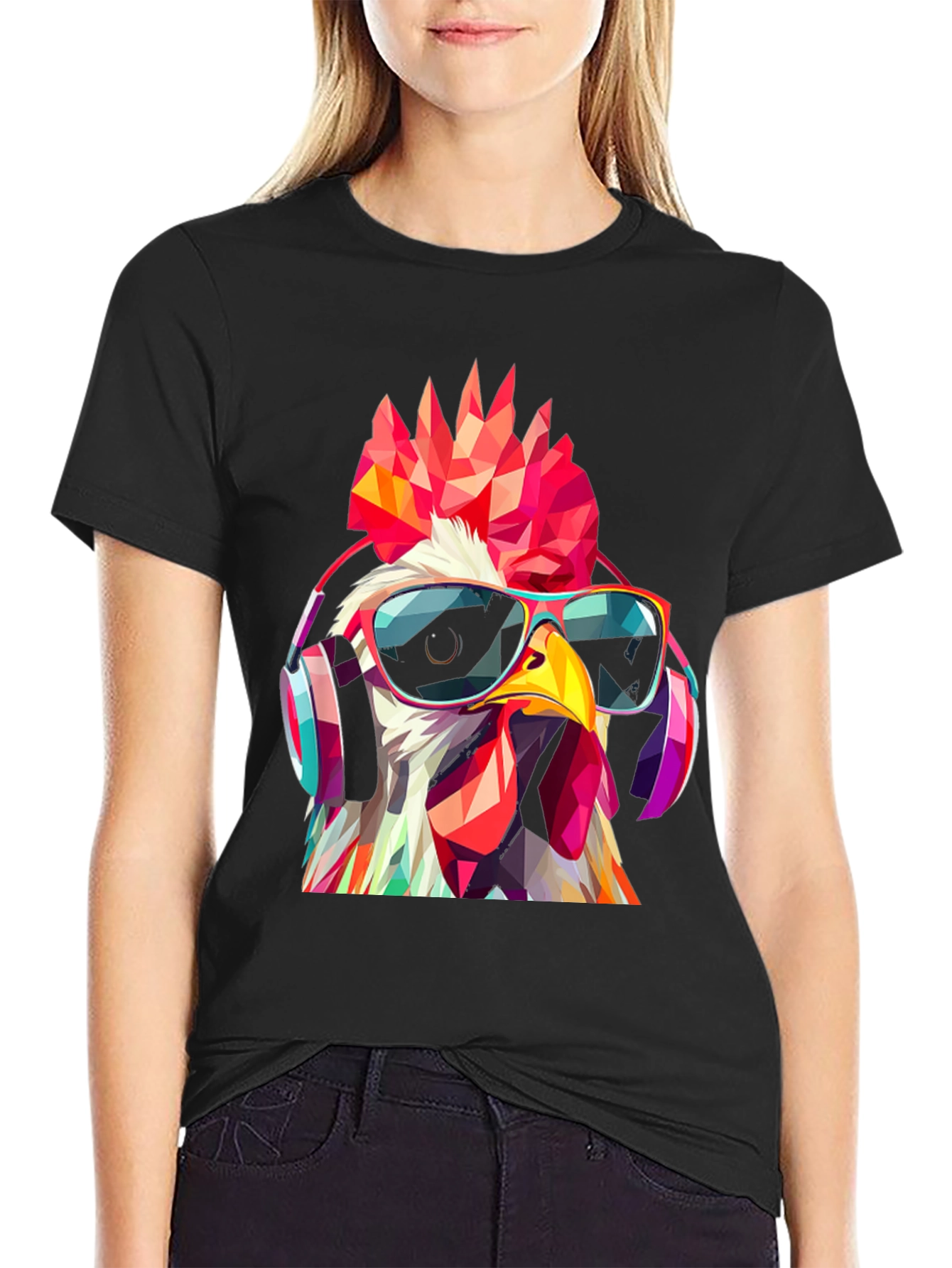 Cool Rooster Graphic T-Shirt