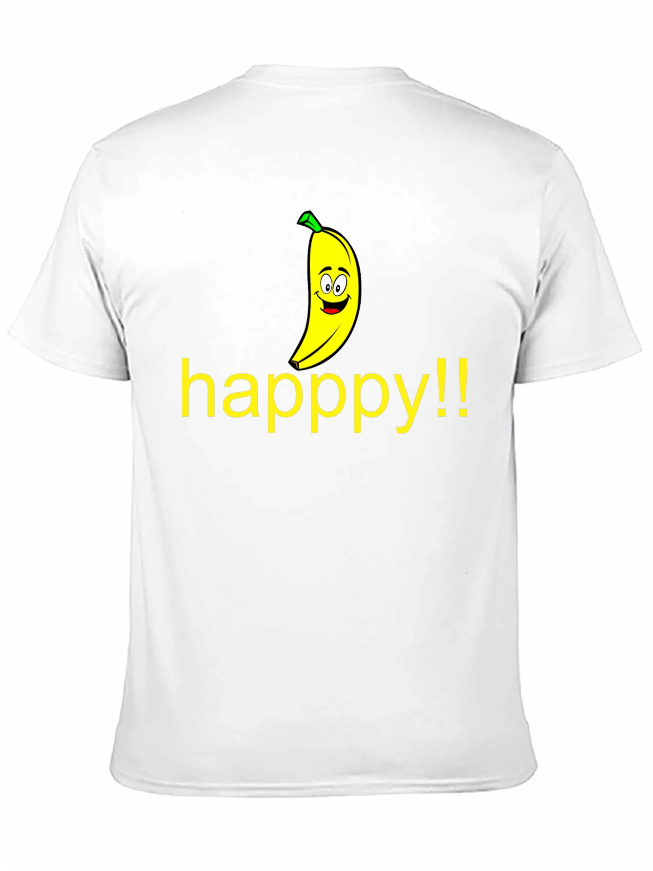Happy Banana Graphic Tee - Unisex Black T-Shirt