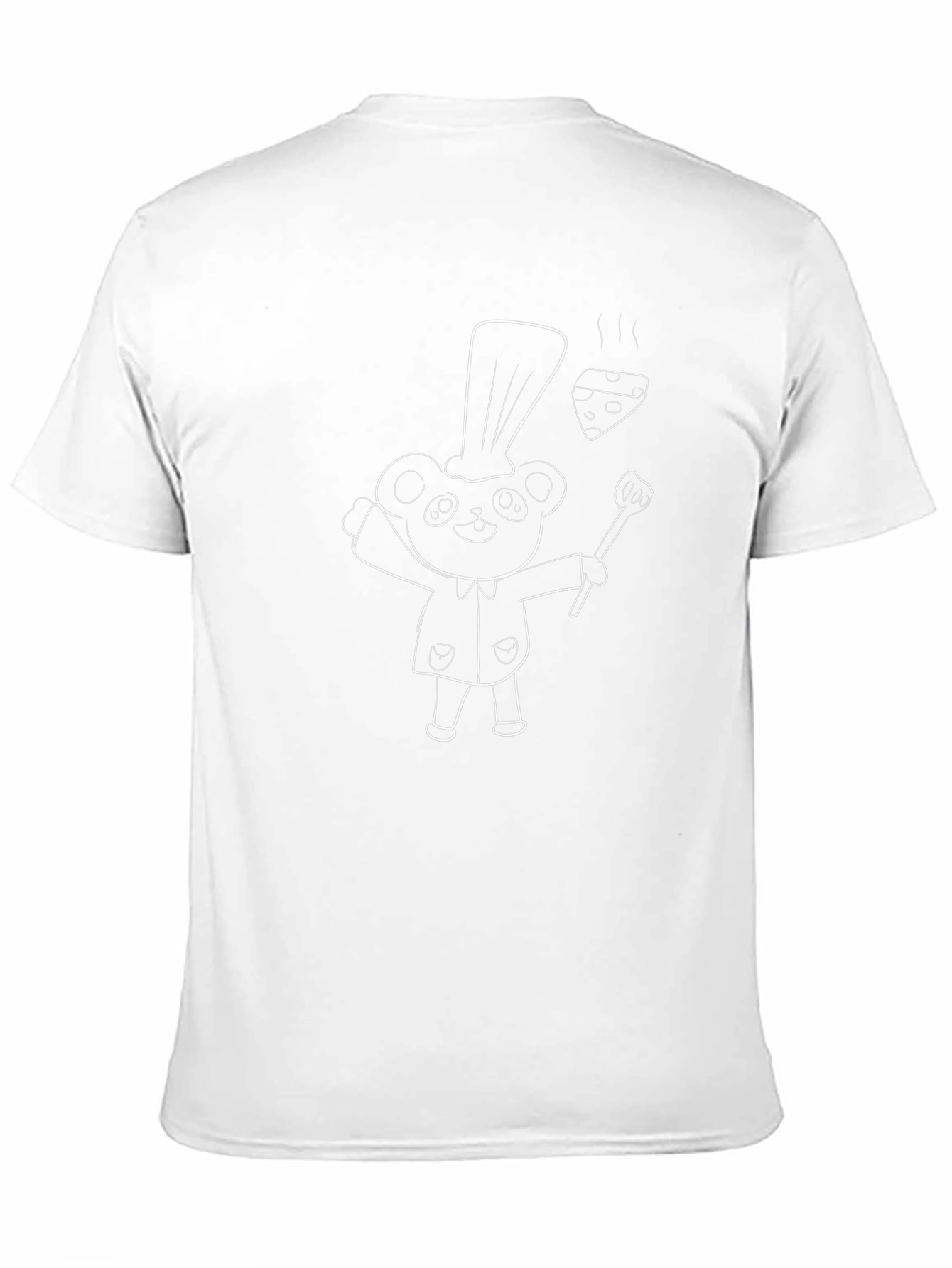 Chef Bear Graphic Tee - Black Cotton Comfort