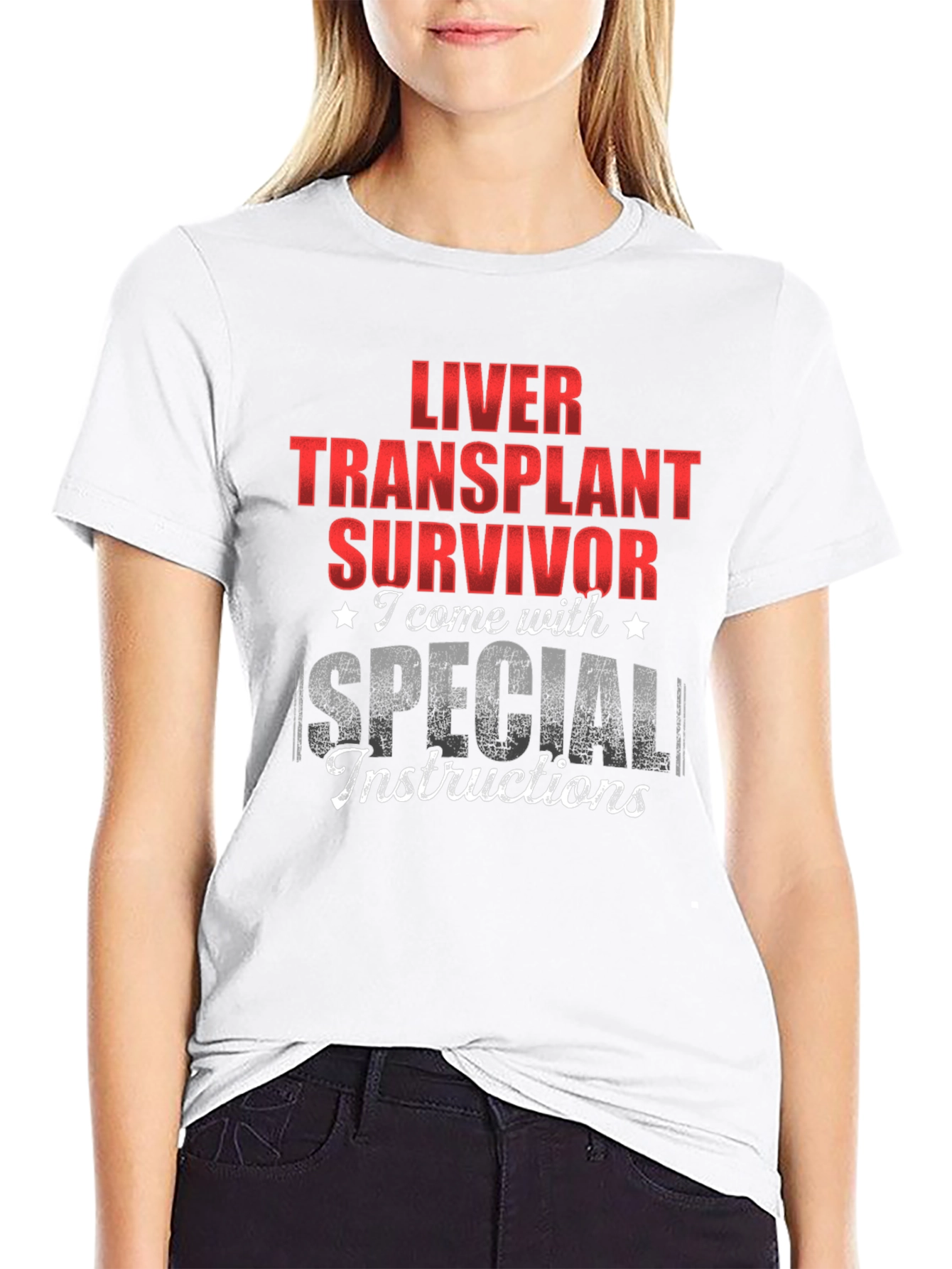 Liver Transplant Survivor Special Instructions T-Shirt