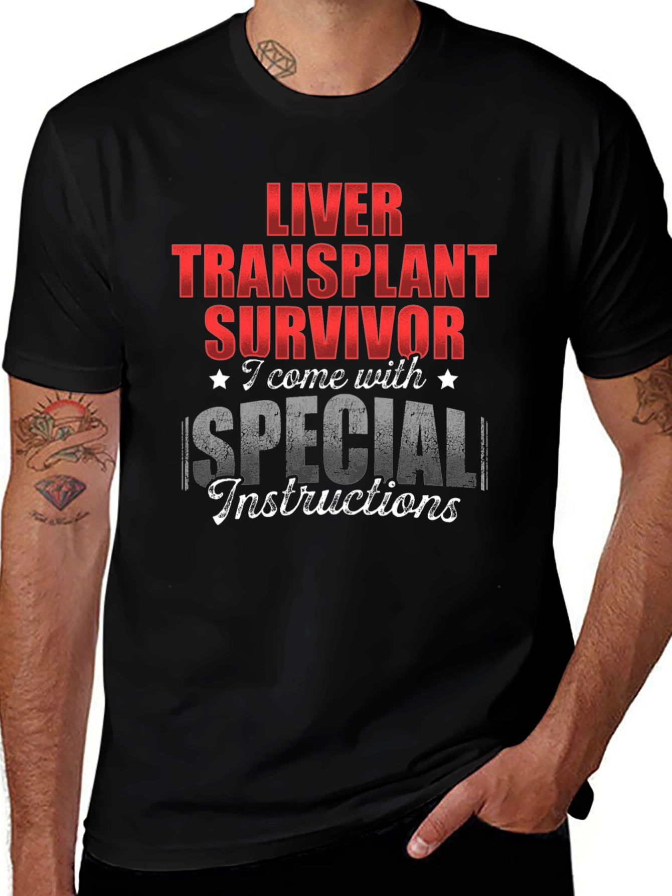 Liver Transplant Survivor Special Instructions T-Shirt