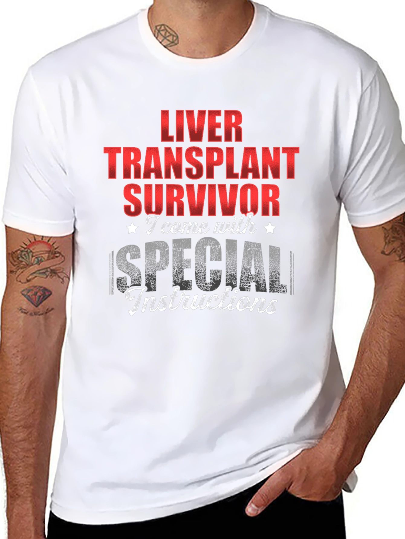 Liver Transplant Survivor Special Instructions T-Shirt