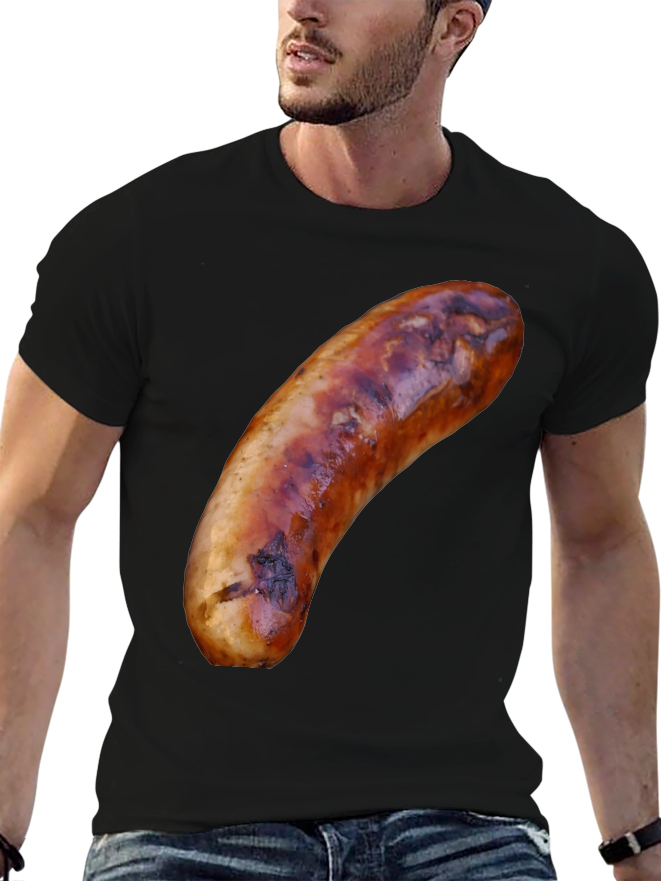 Sausage Graphic T-Shirt - Bold and Unique Tee