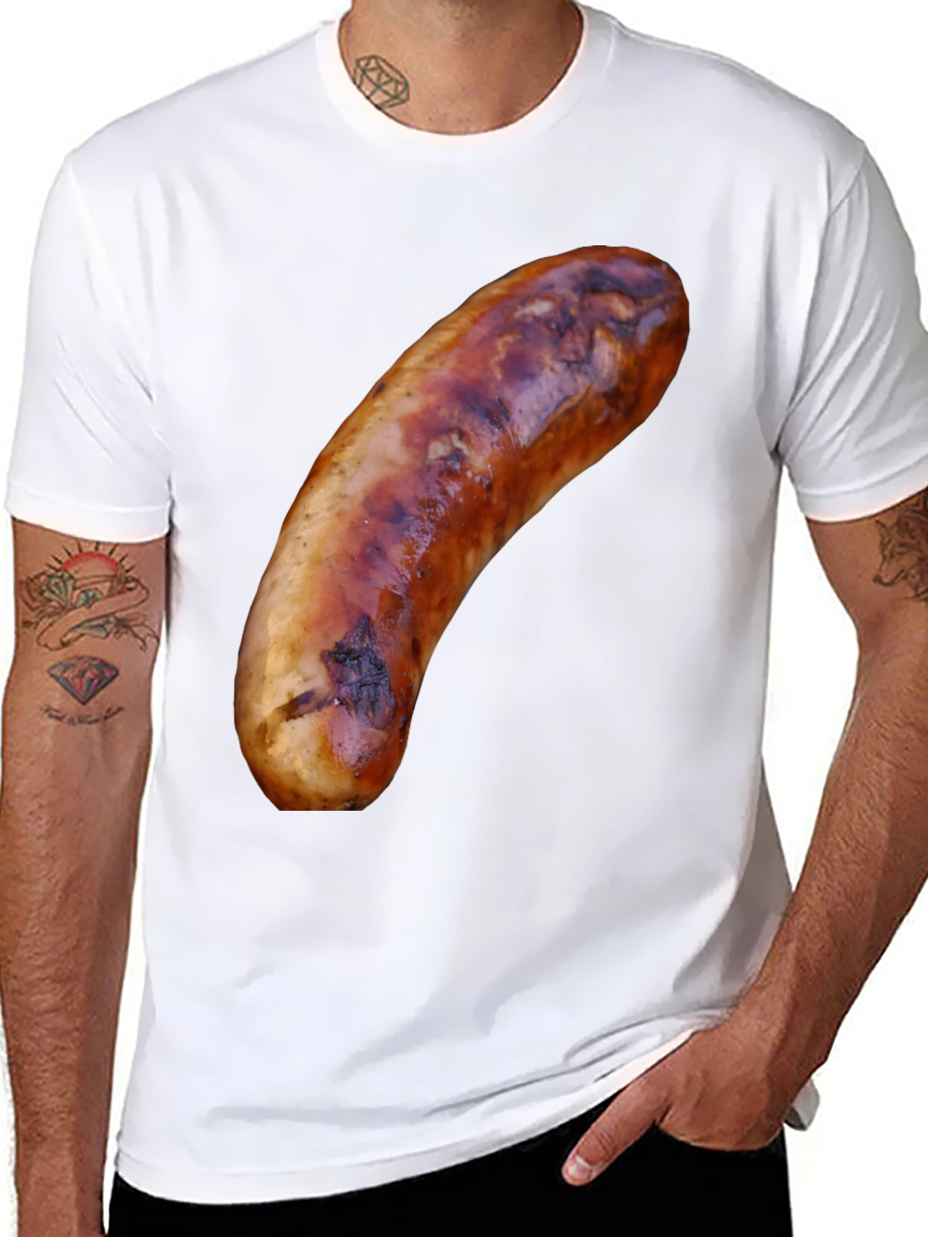 Sausage Graphic T-Shirt - Bold and Unique Tee