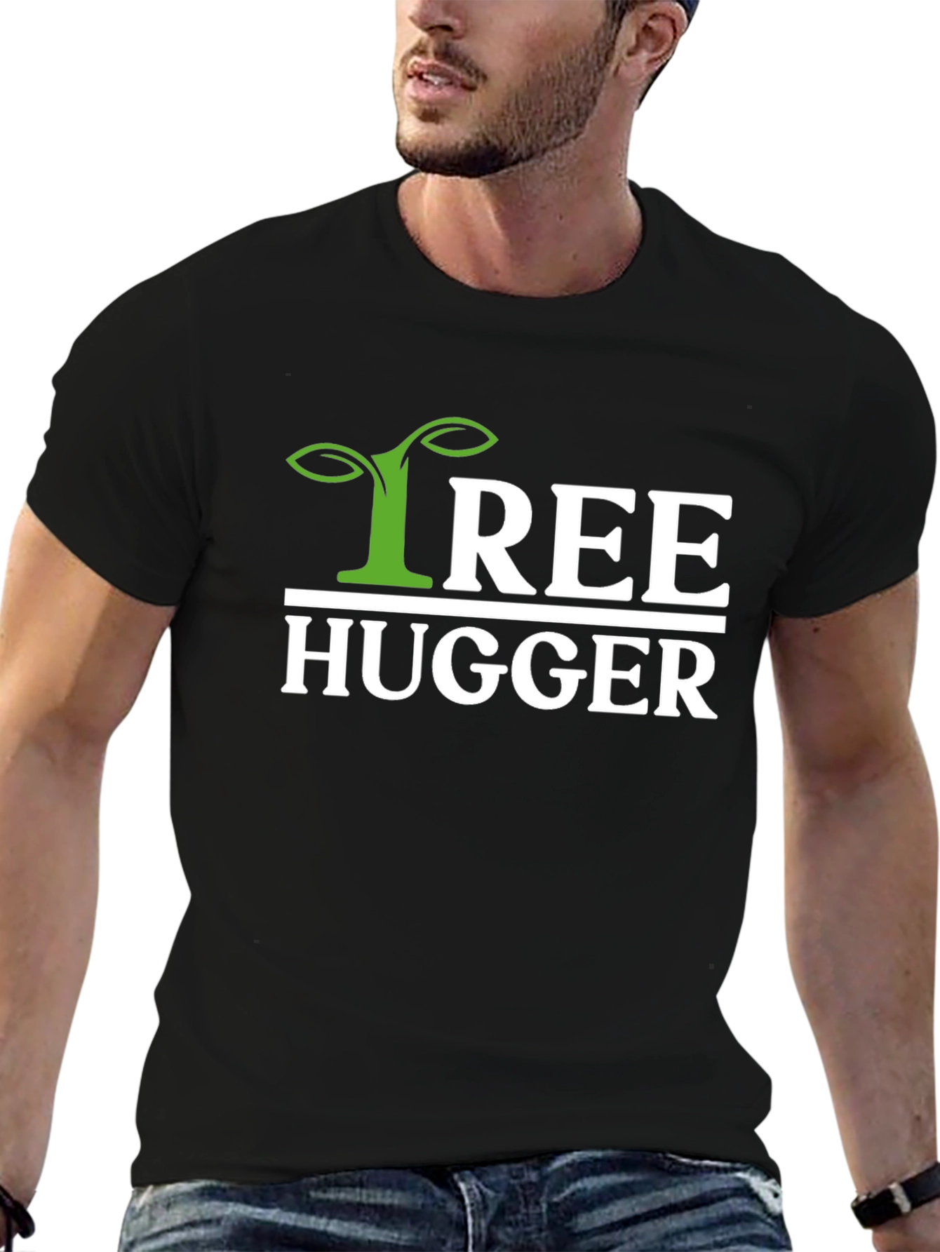 Tree Hugger Graphic Tee - Eco-Friendly Design