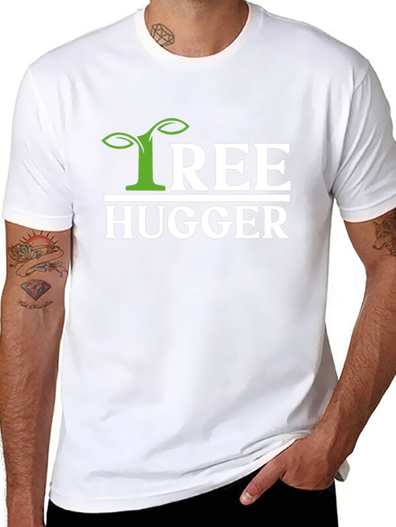 Tree Hugger Graphic Tee - Eco-Friendly Design
