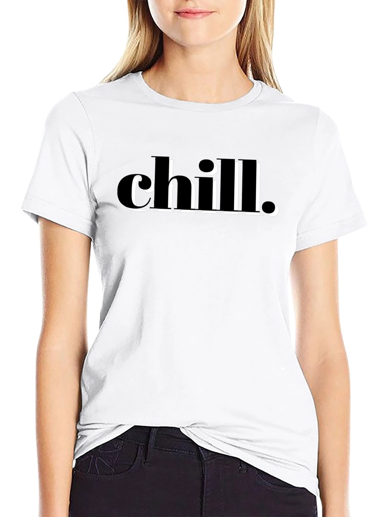 Chill Graphic Tee - Relaxed Fit Black T-Shirt