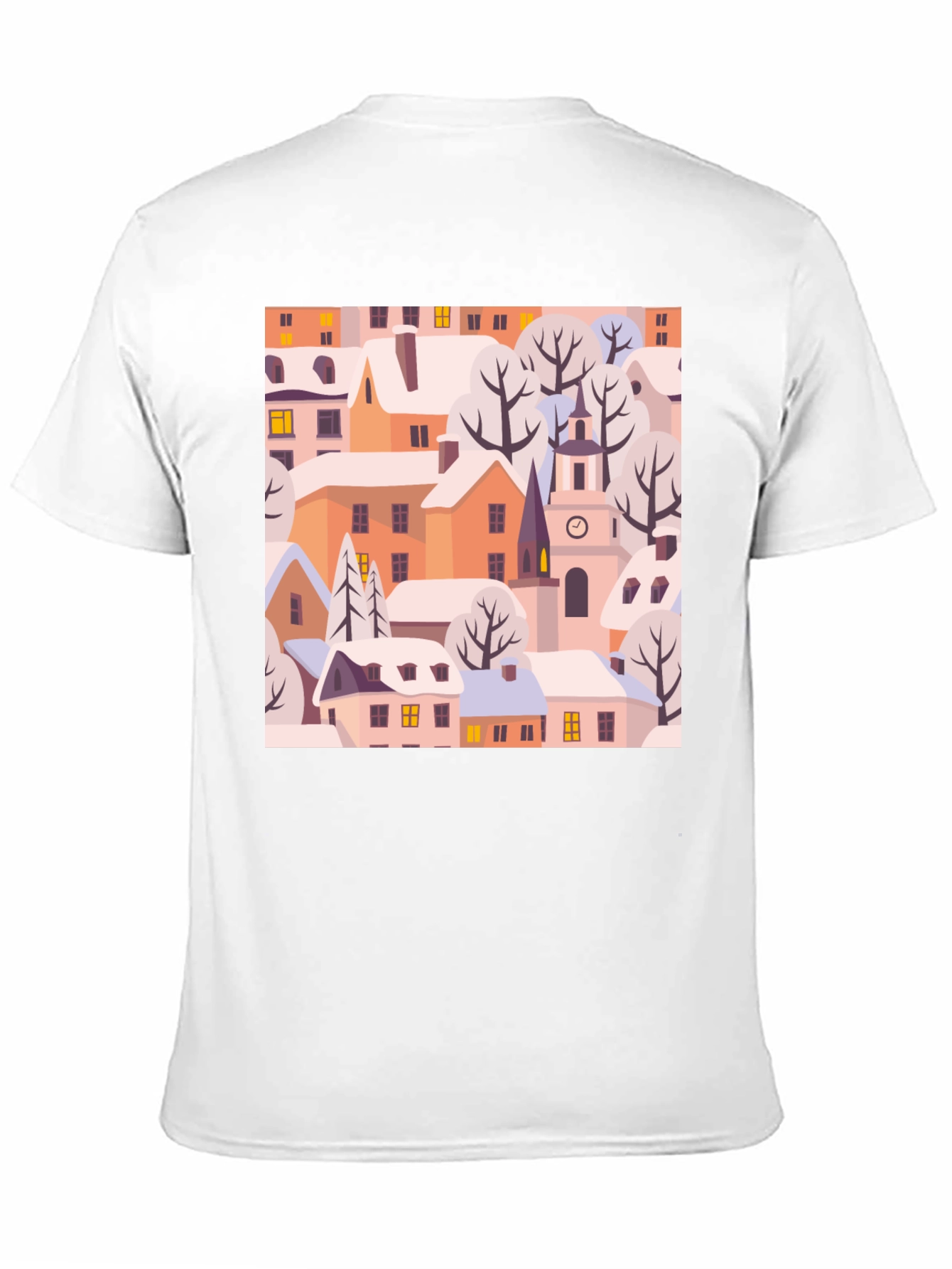 Winter Village Graphic Tee - Black