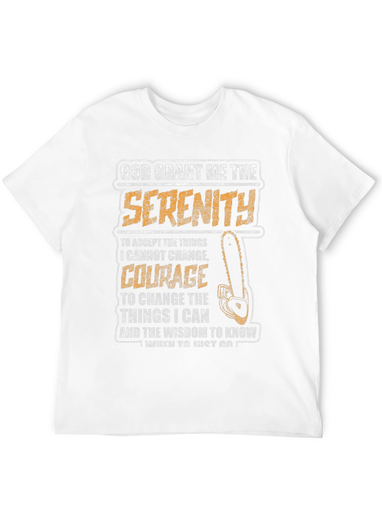 God Grant Me The Serenity Black T-Shirt