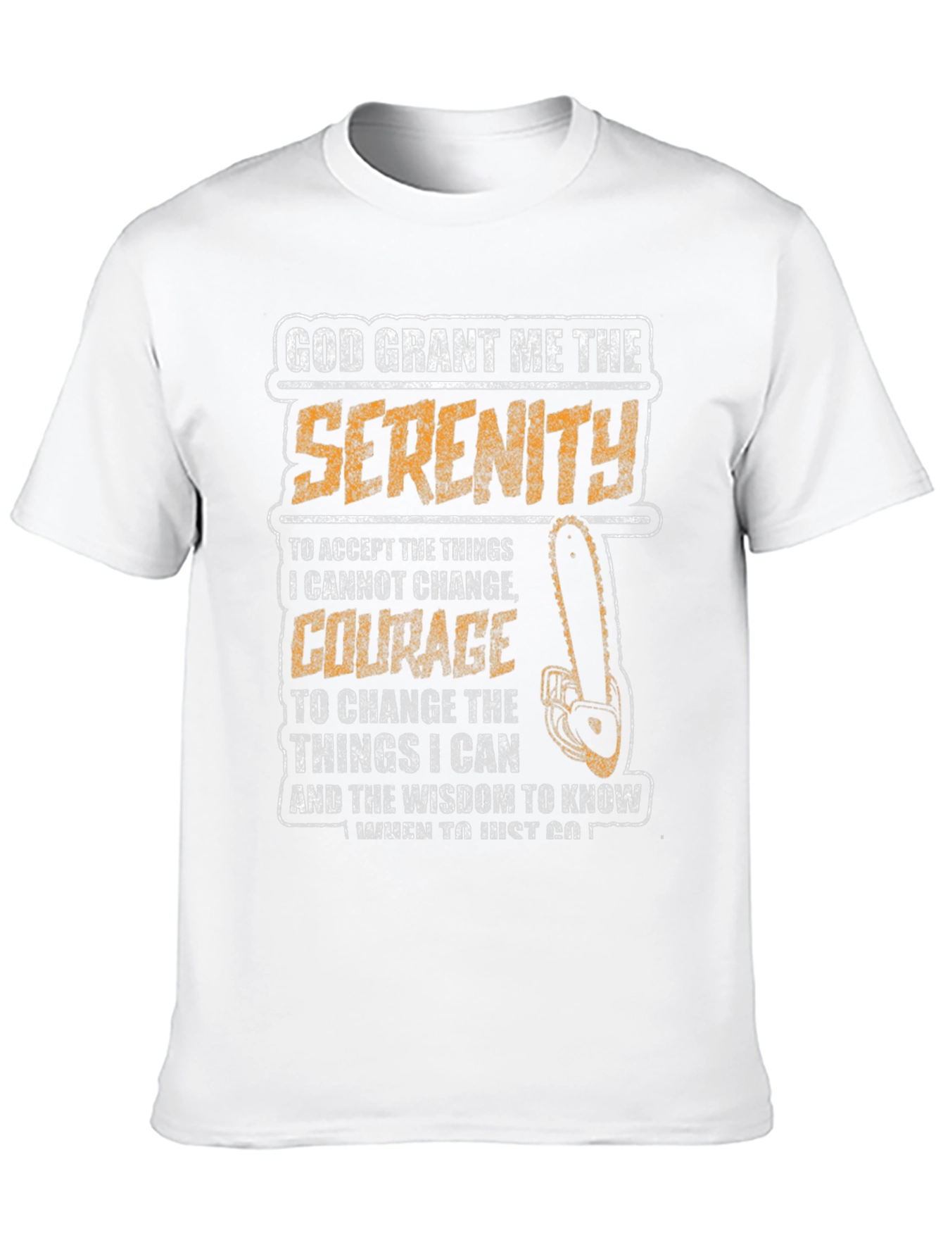 God Grant Me The Serenity Black T-Shirt