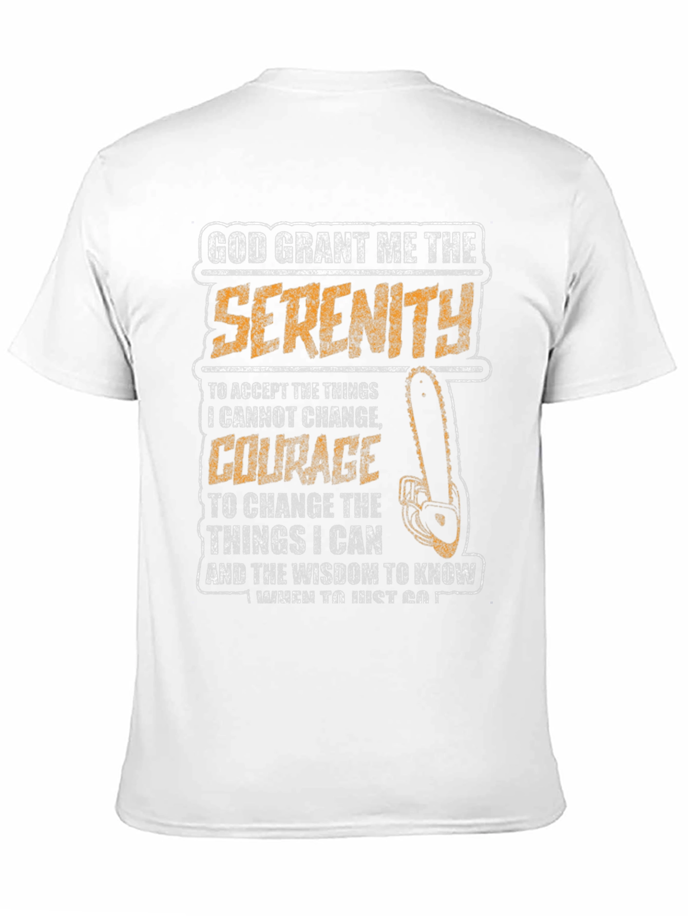 God Grant Me The Serenity Black T-Shirt
