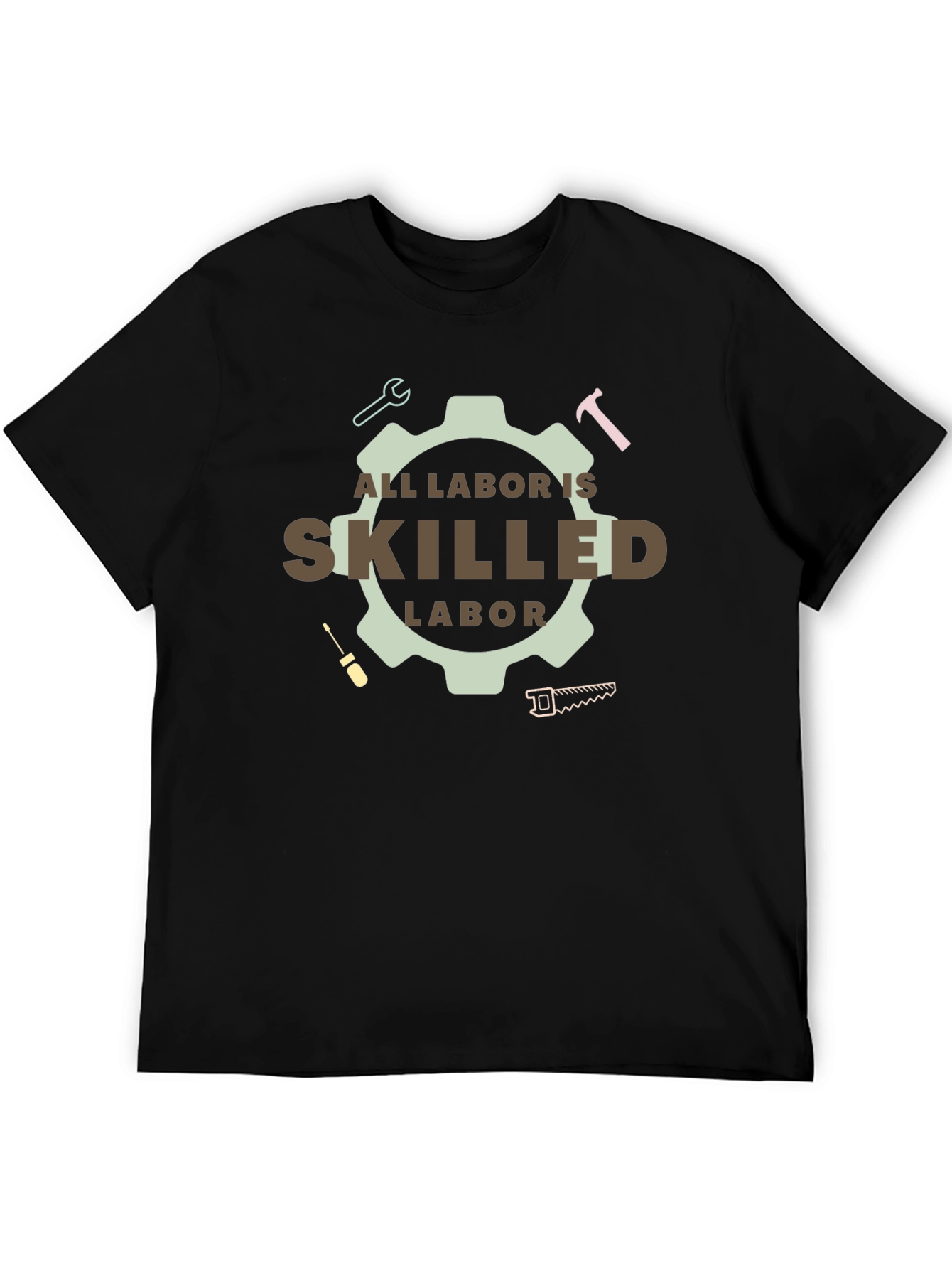 Skilled Labor Graphic Tee - Black Unisex