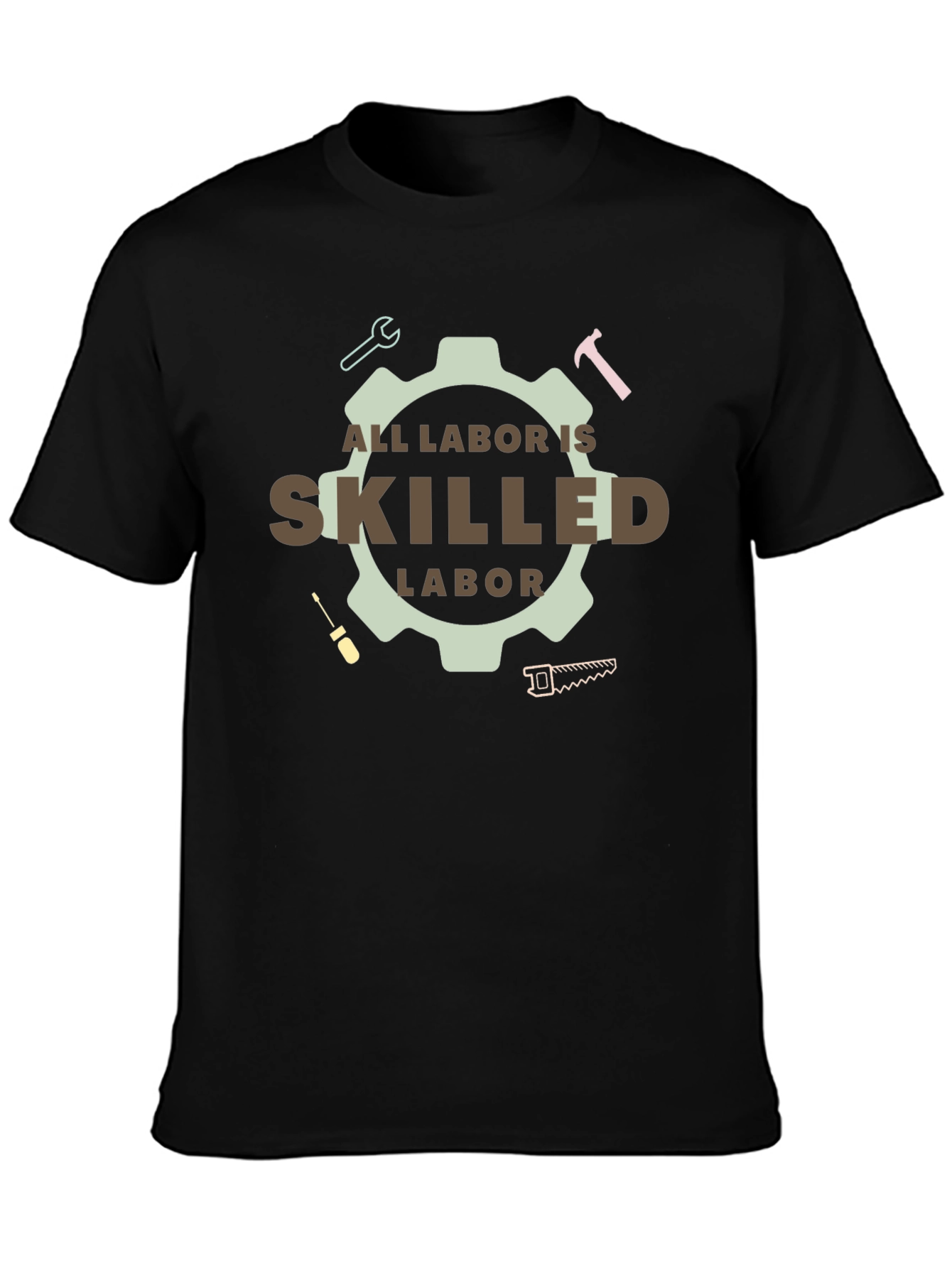 Skilled Labor Graphic Tee - Black Unisex