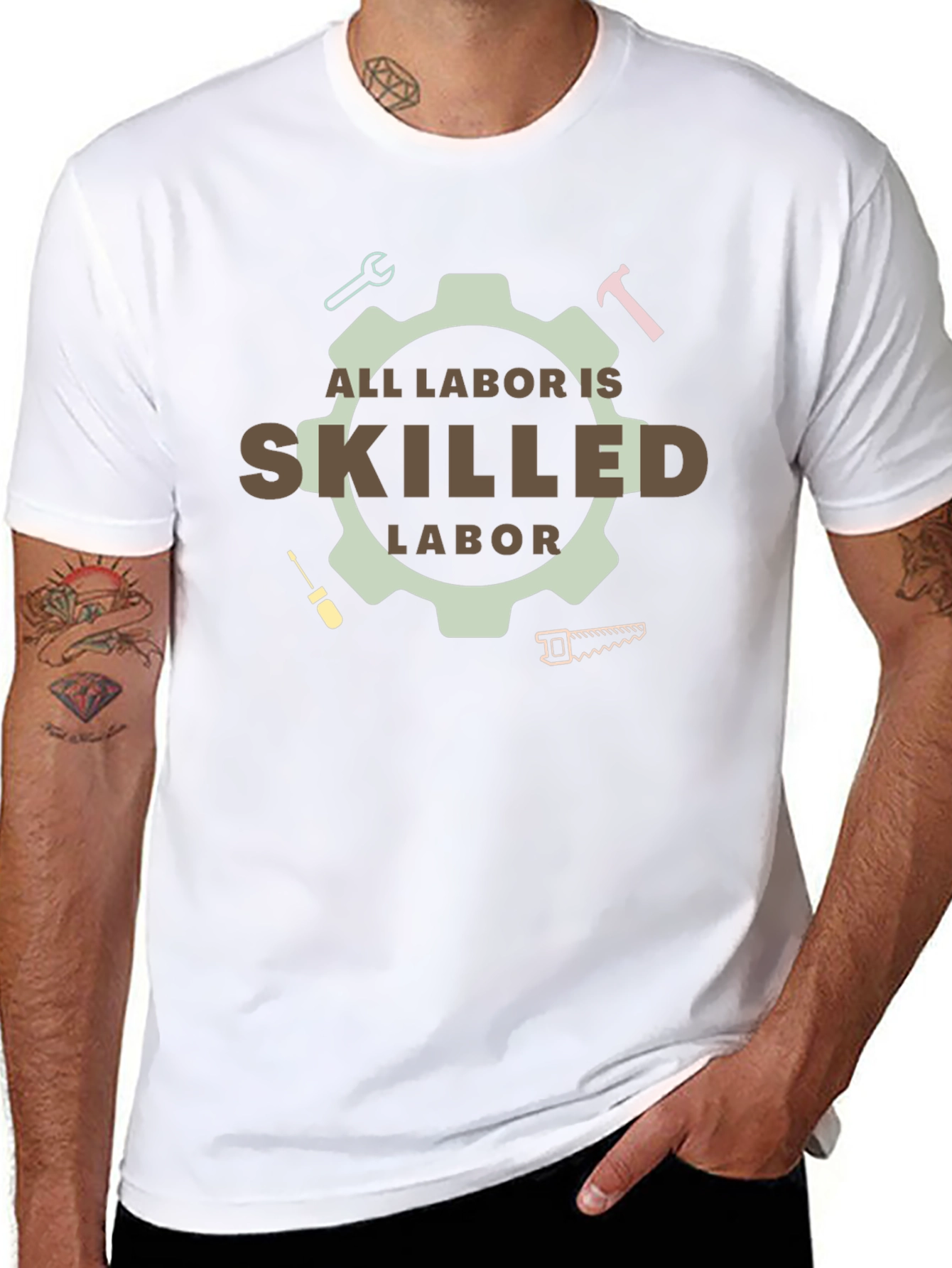 Skilled Labor Graphic Tee - Black Unisex
