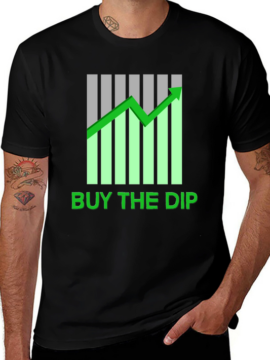 Buy The Dip Graphic Tee - Crypto Investor T-Shirt