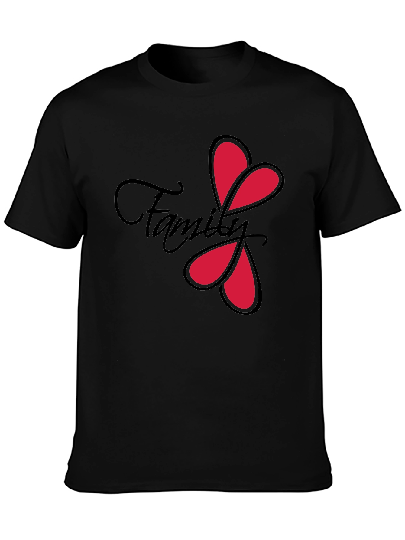 Family Love Heart T-Shirt - Stylish Graphic Tee