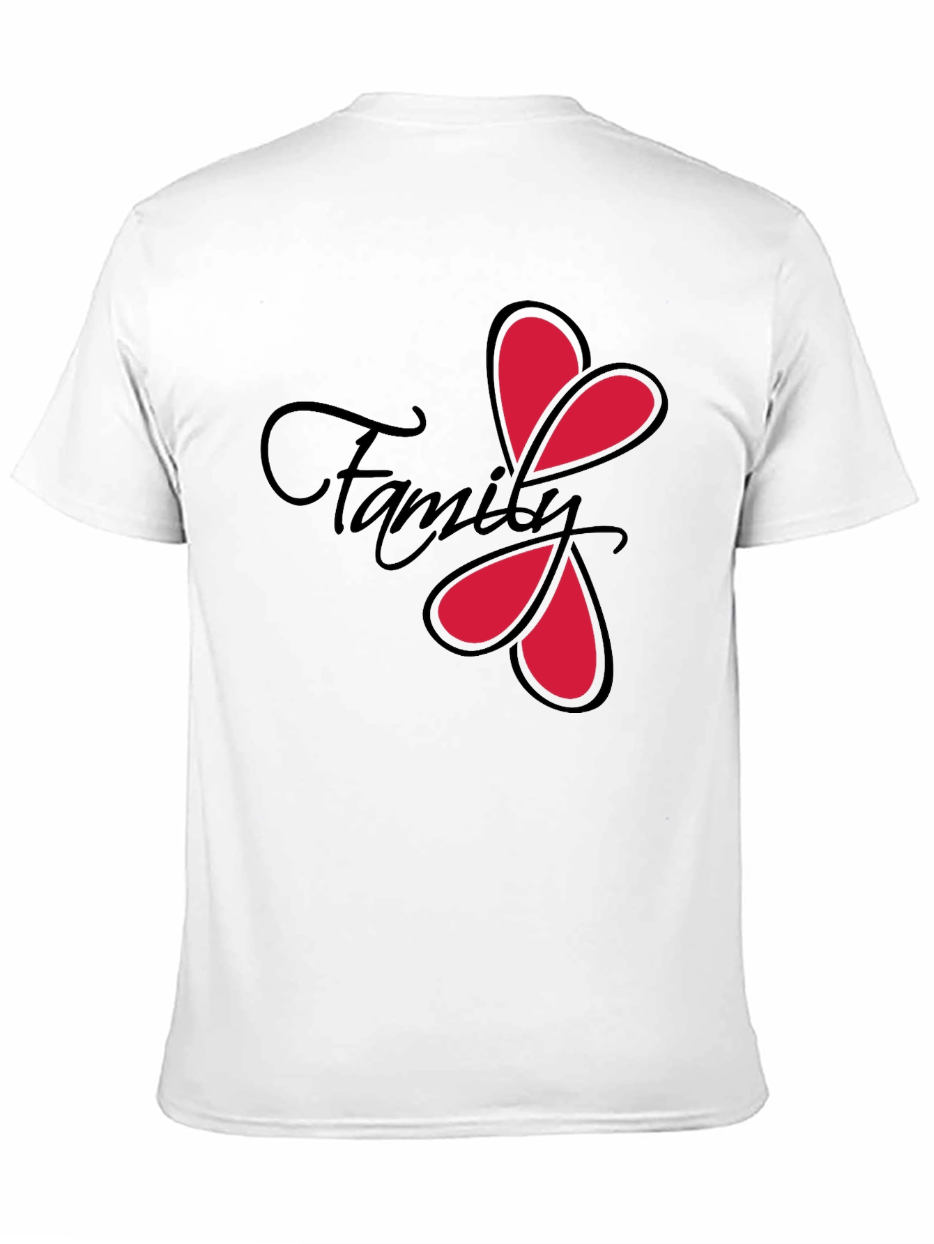 Family Love Heart T-Shirt - Stylish Graphic Tee