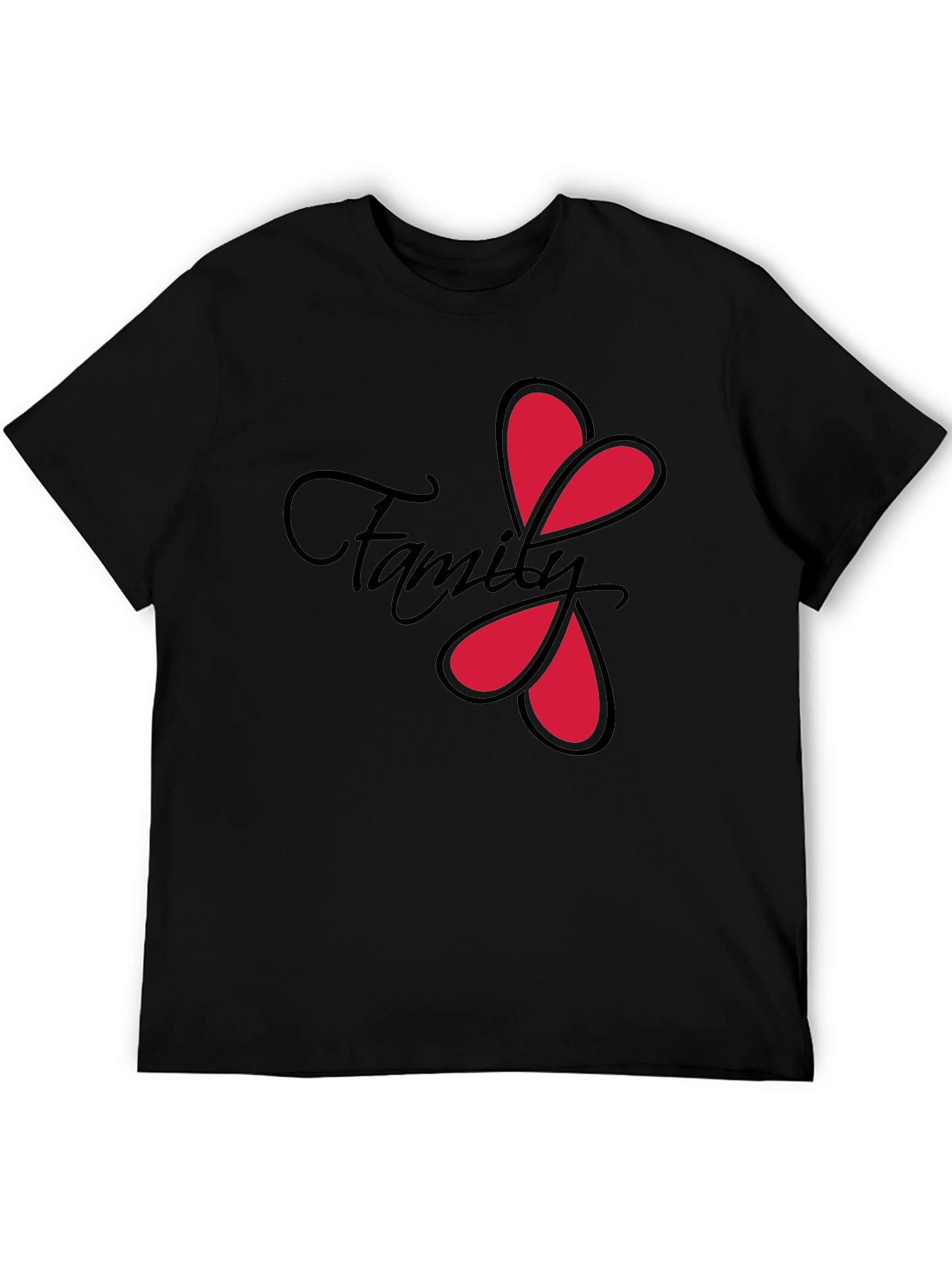 Family Love Heart T-Shirt - Stylish Graphic Tee