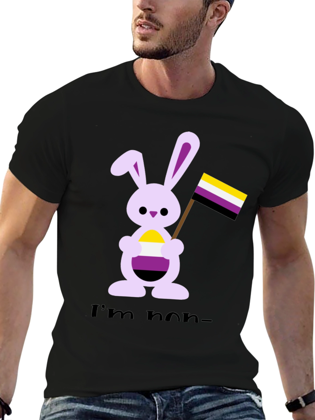 Non-Binary Bunny Pride T-Shirt