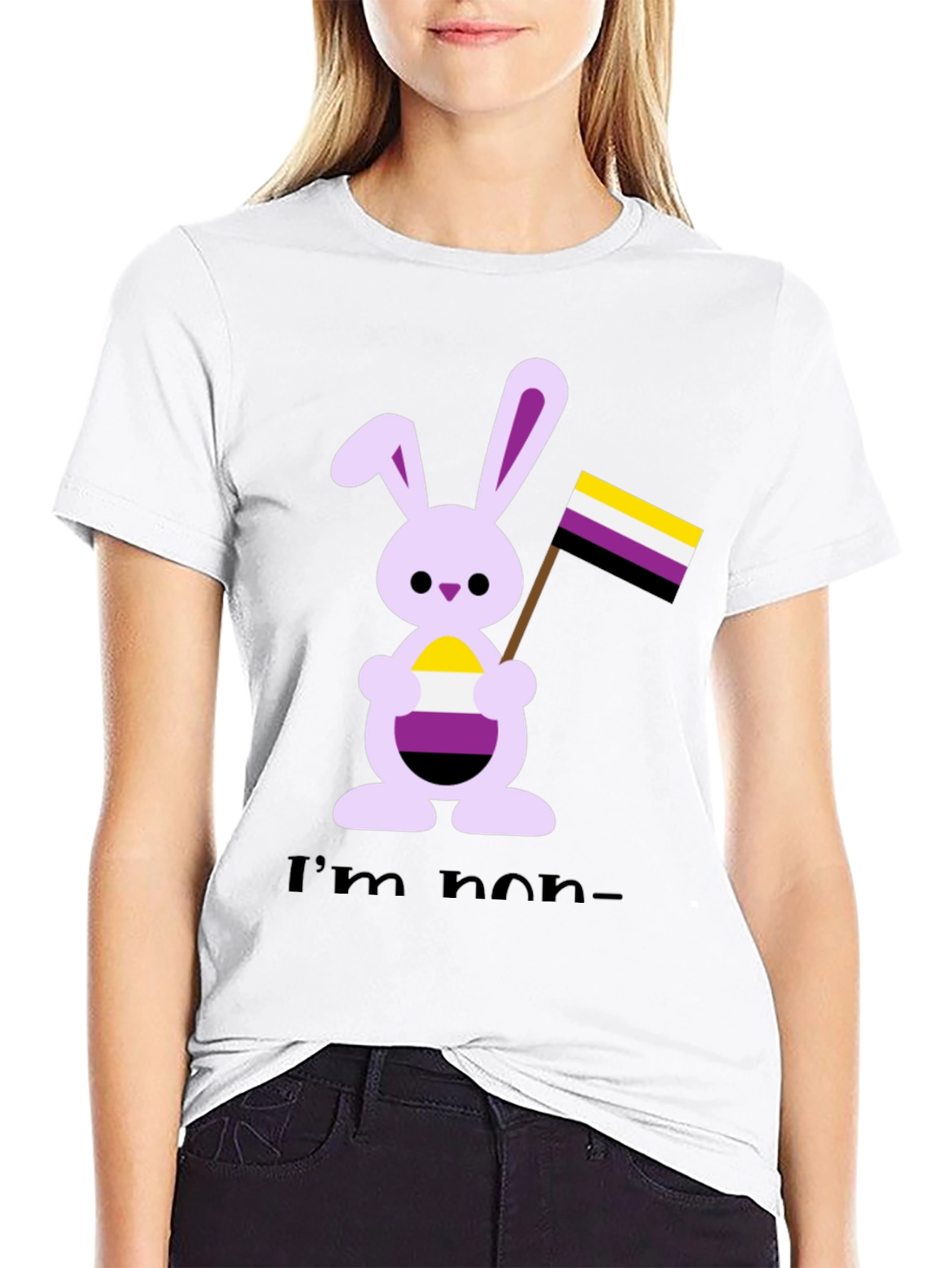 Non-Binary Bunny Pride T-Shirt
