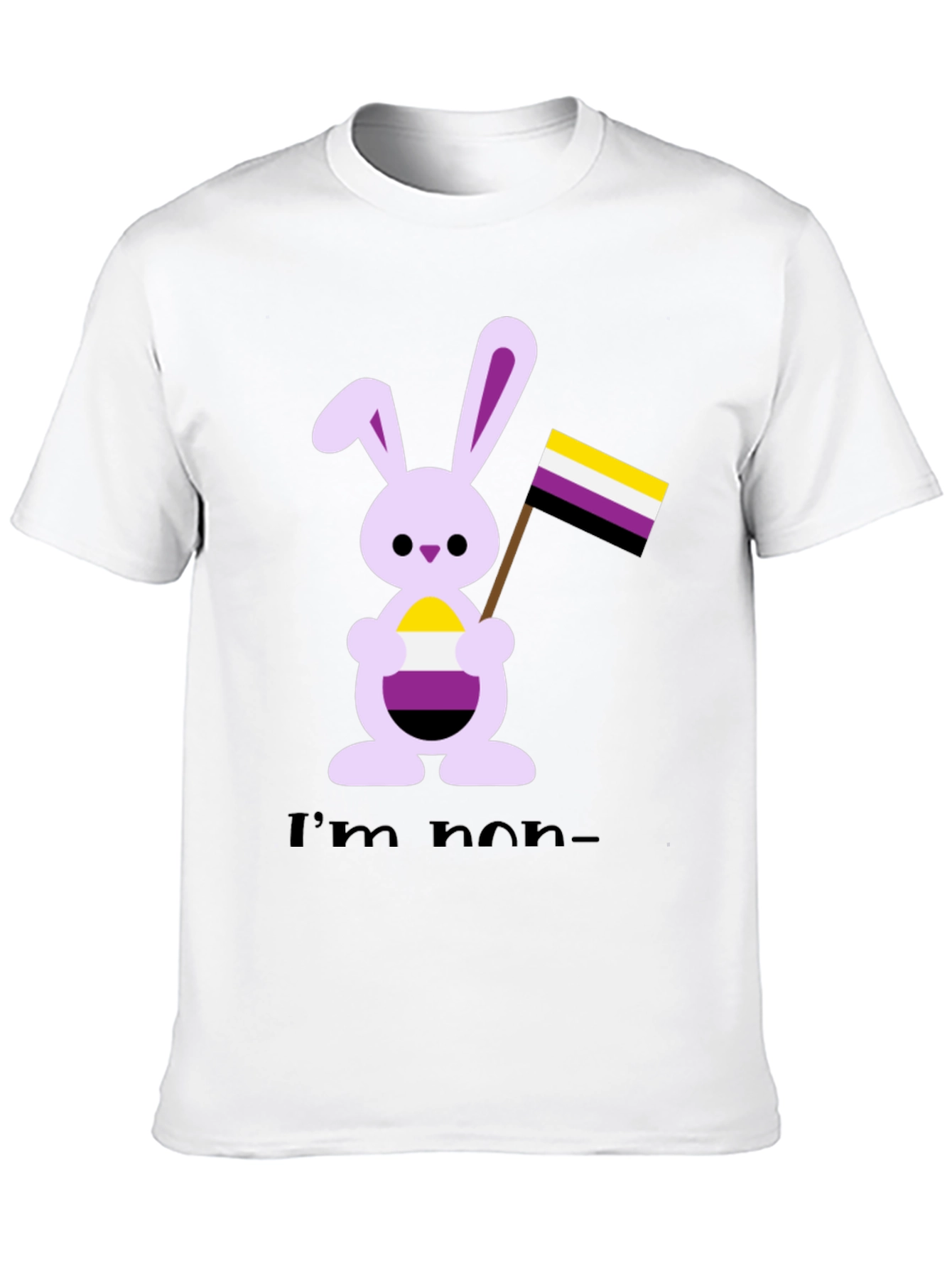 Non-Binary Bunny Pride T-Shirt