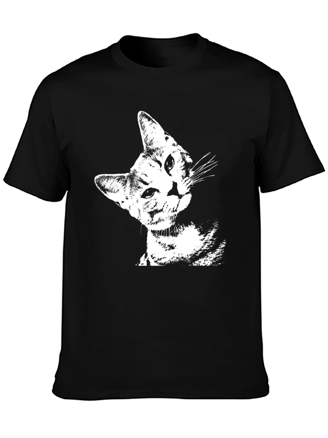 Cool Cat Graphic Black T-Shirt