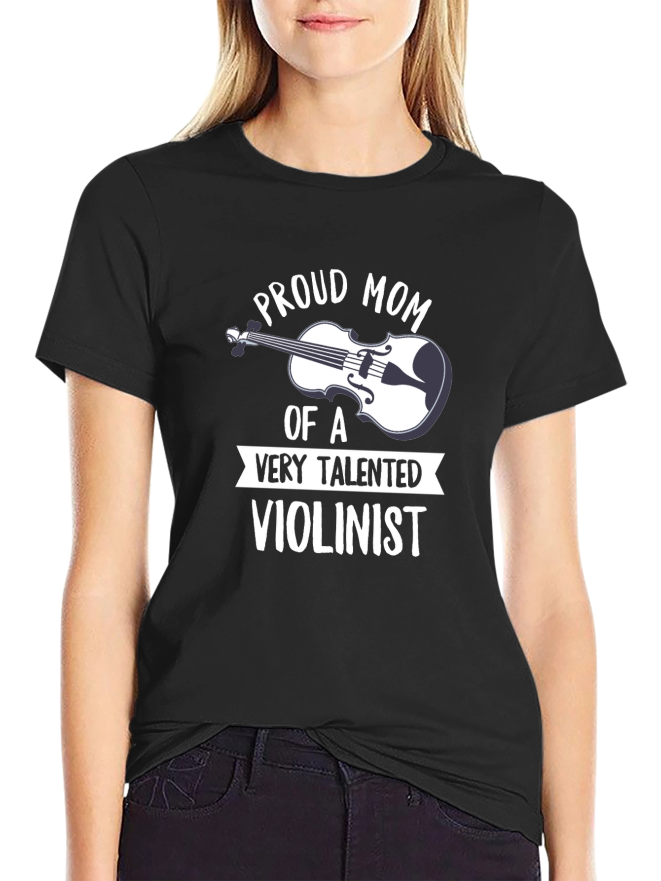 Proud Mom Violinist T-Shirt