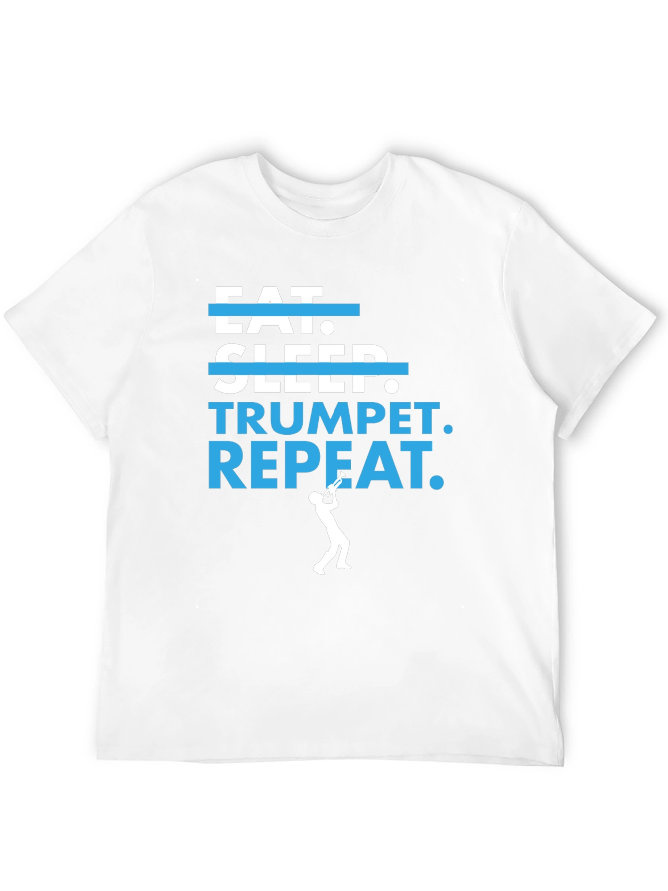 Eat Sleep Trumpet Repeat Graphic T-Shirt