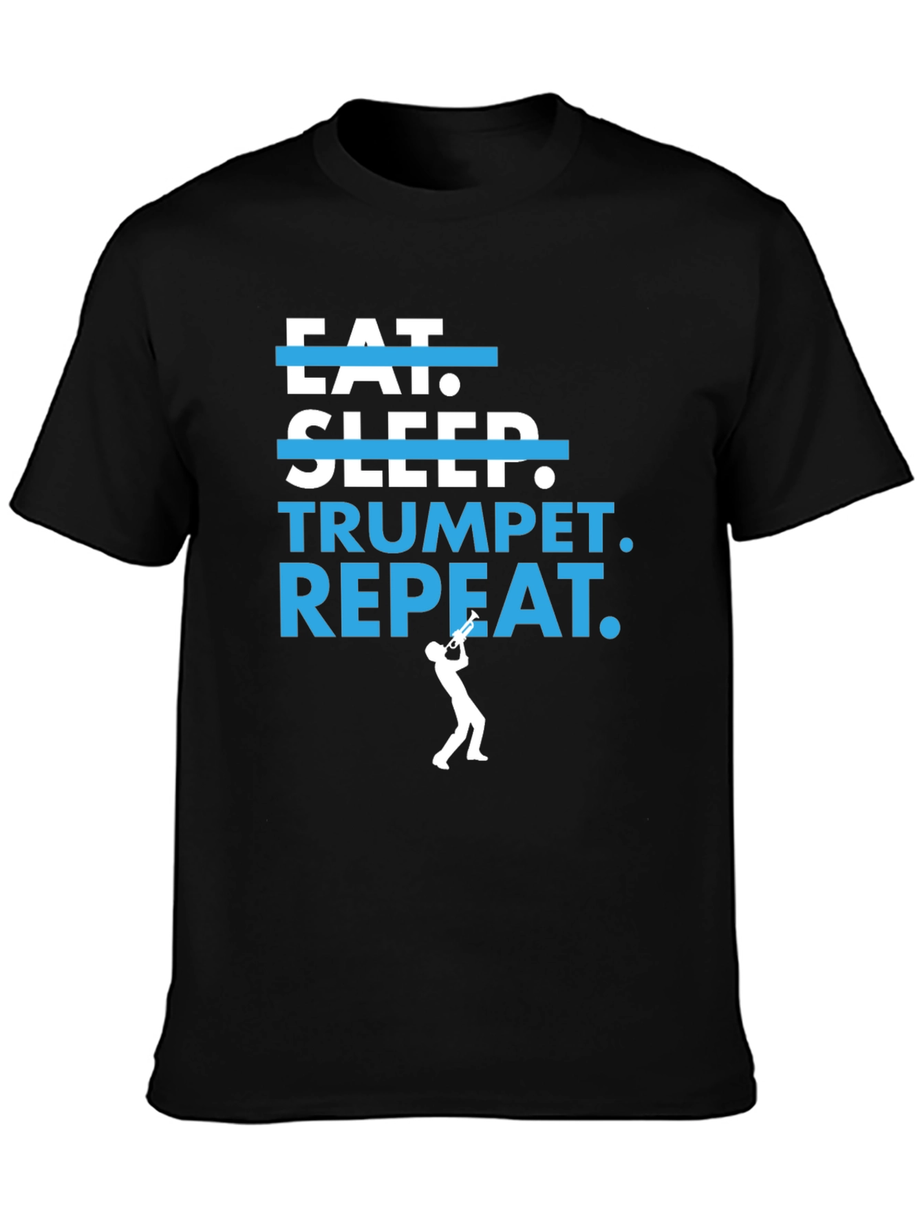 Eat Sleep Trumpet Repeat Graphic T-Shirt
