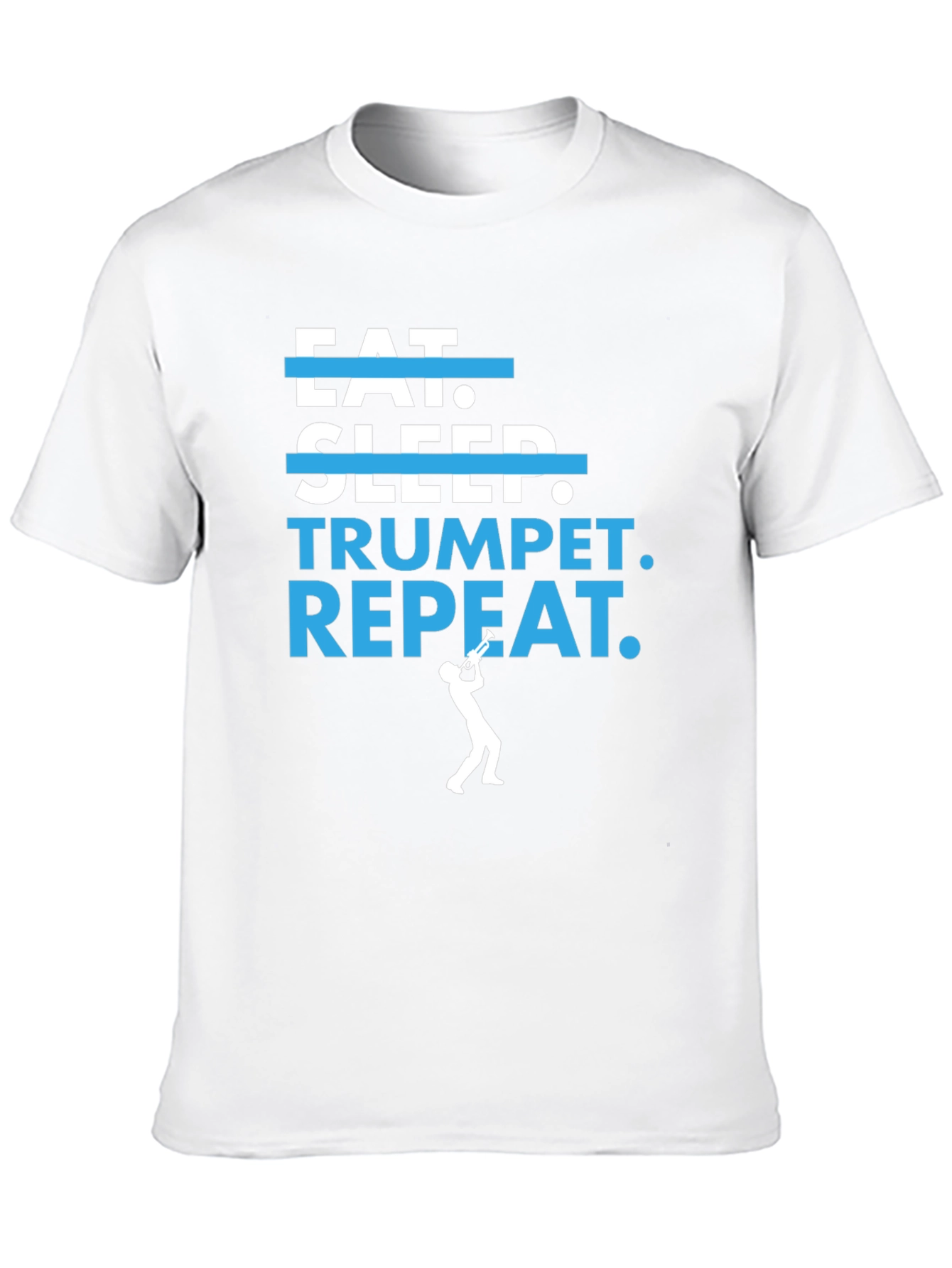 Eat Sleep Trumpet Repeat Graphic T-Shirt