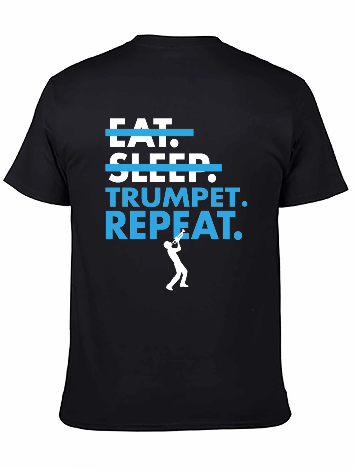 Eat Sleep Trumpet Repeat Graphic T-Shirt