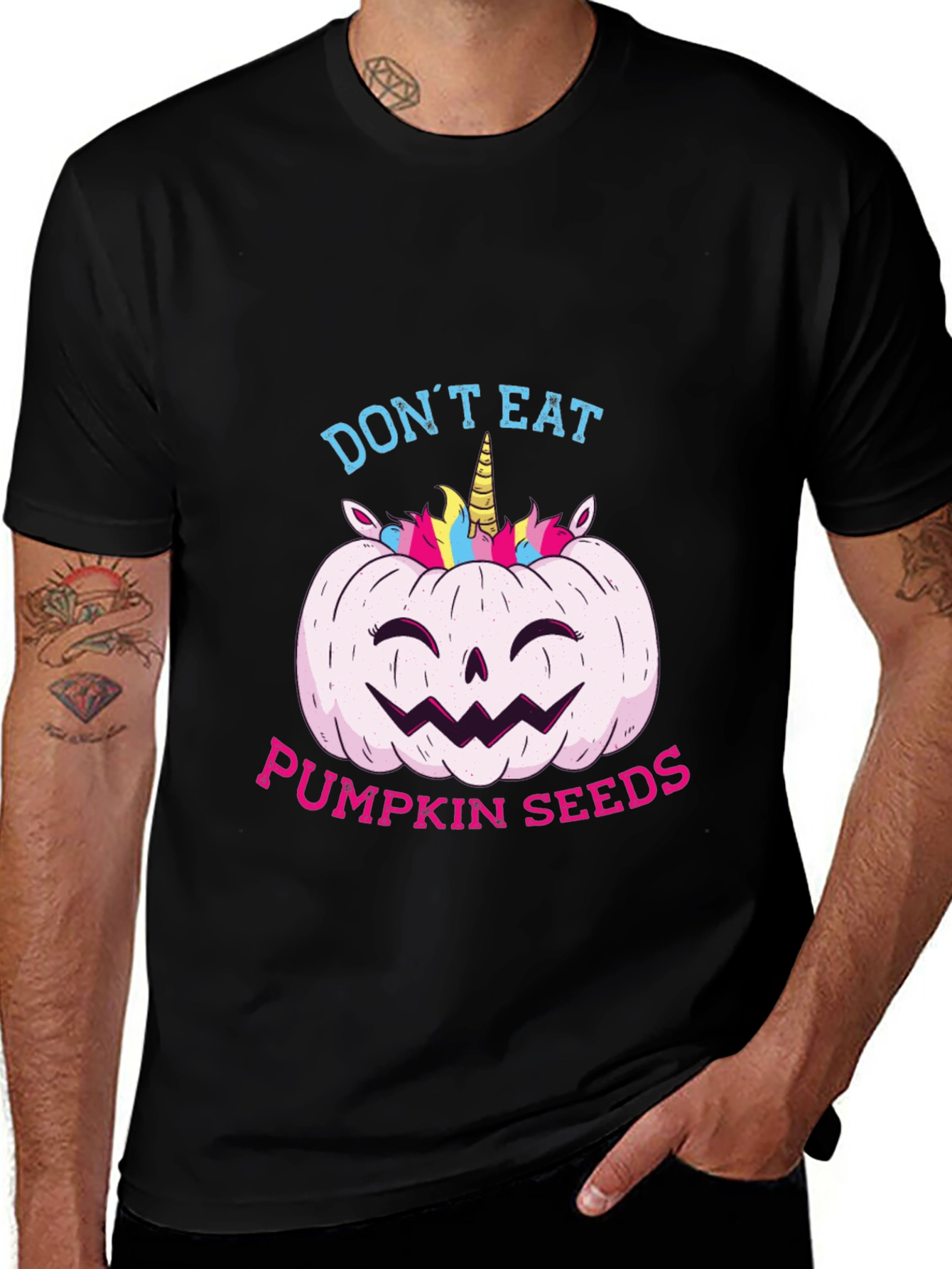 Unicorn Pumpkin Halloween T-Shirt