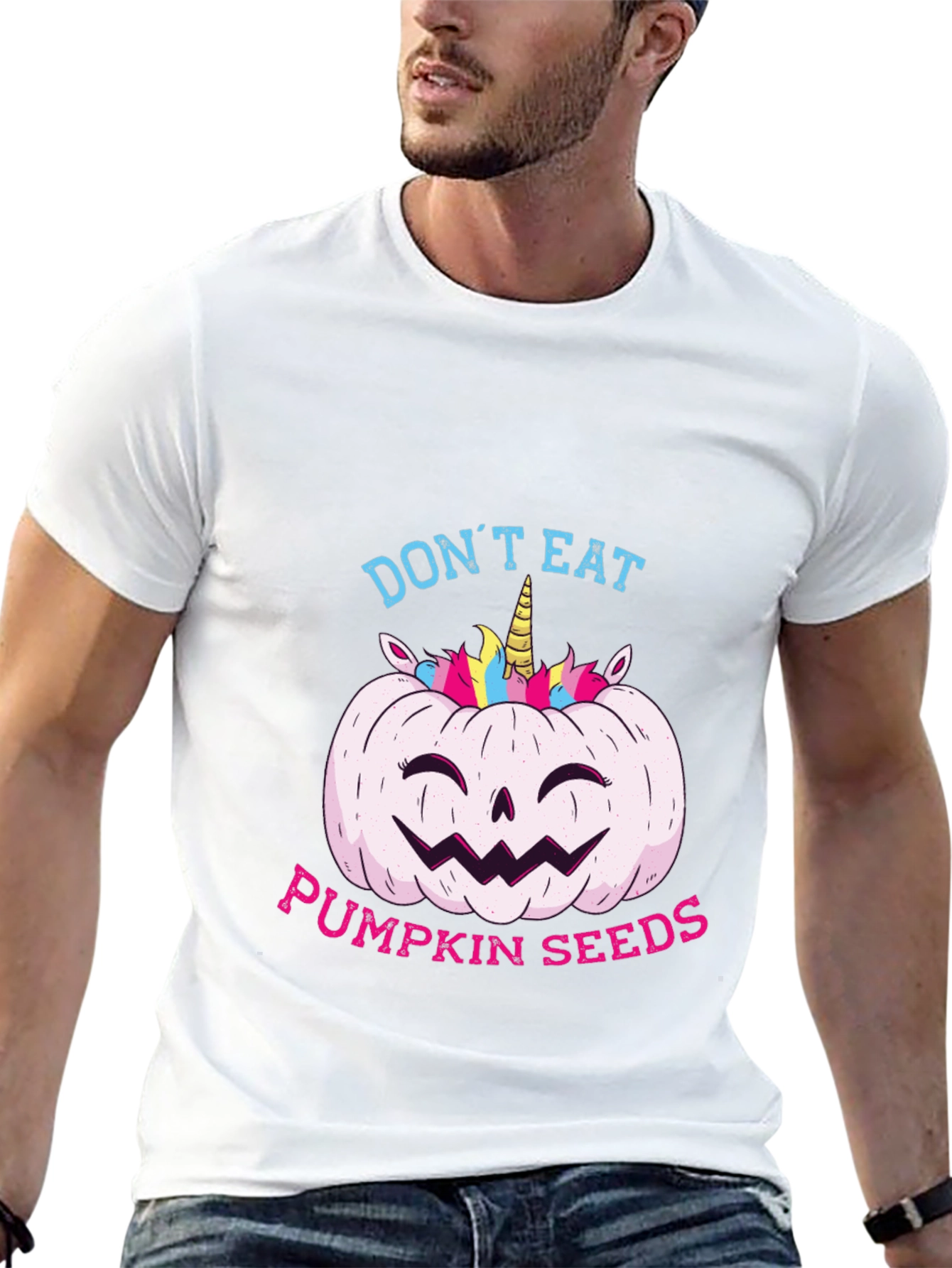 Unicorn Pumpkin Halloween T-Shirt
