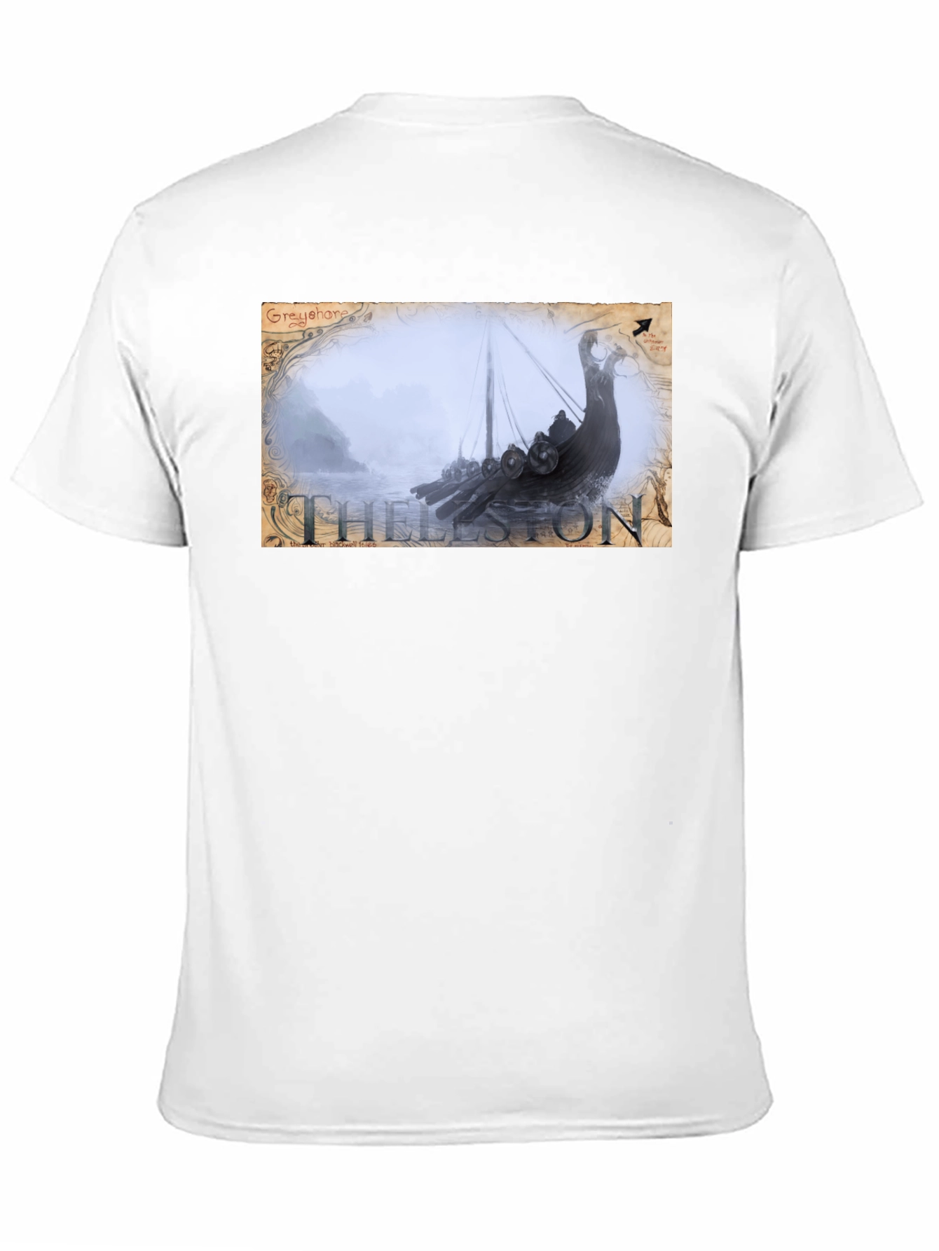 Thelston Viking Ship Black T-Shirt