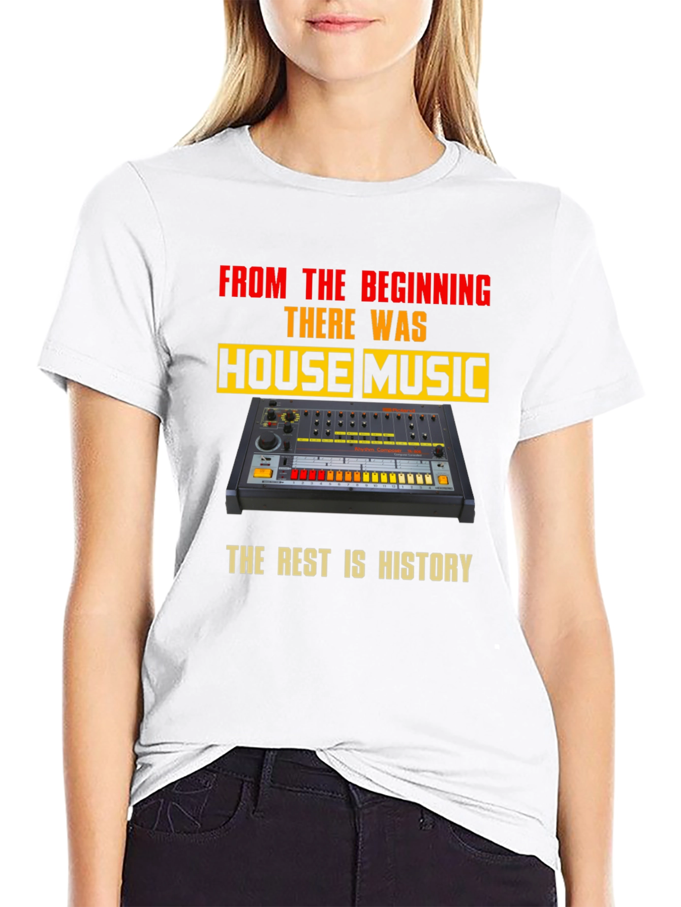 House Music T-Shirt - Retro Synth Design