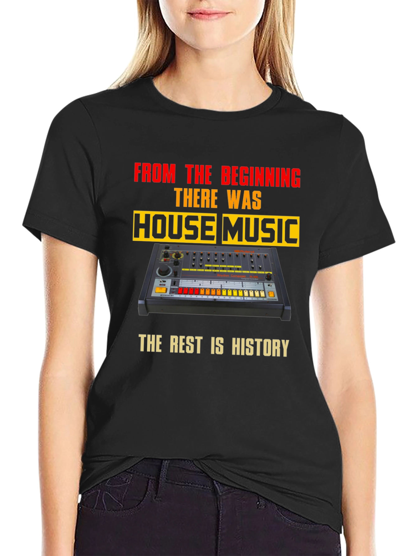 House Music T-Shirt - Retro Synth Design