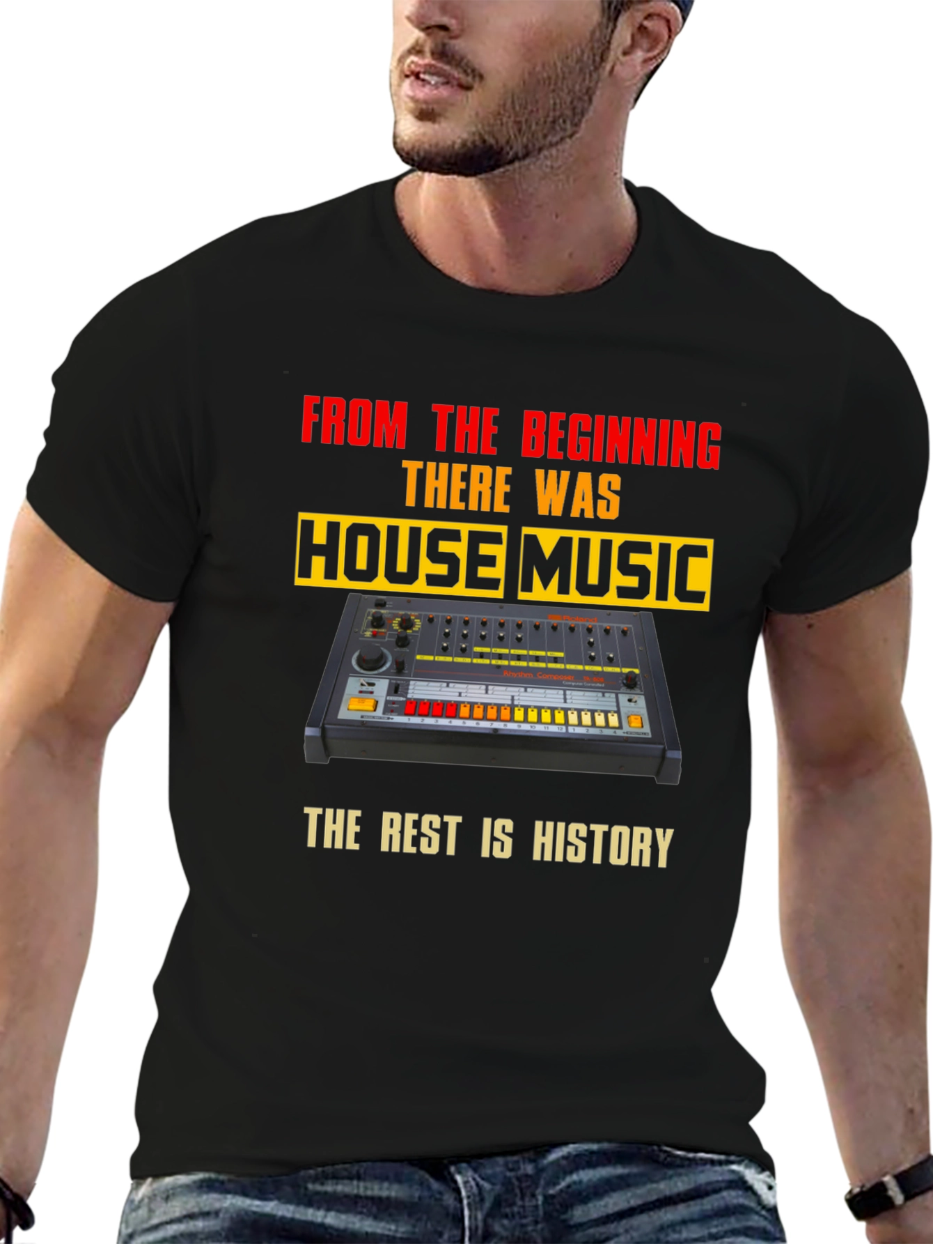 House Music T-Shirt - Retro Synth Design