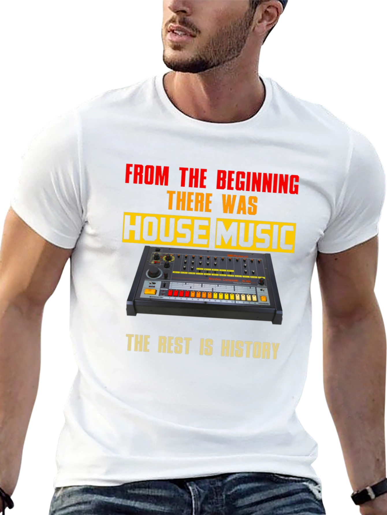 House Music T-Shirt - Retro Synth Design