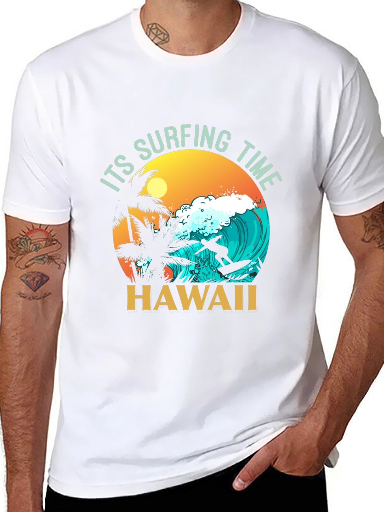 Hawaii Surfing Time T-Shirt