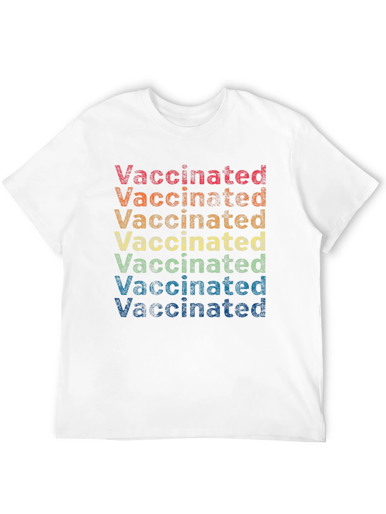 Retro Vaccinated Rainbow T-Shirt