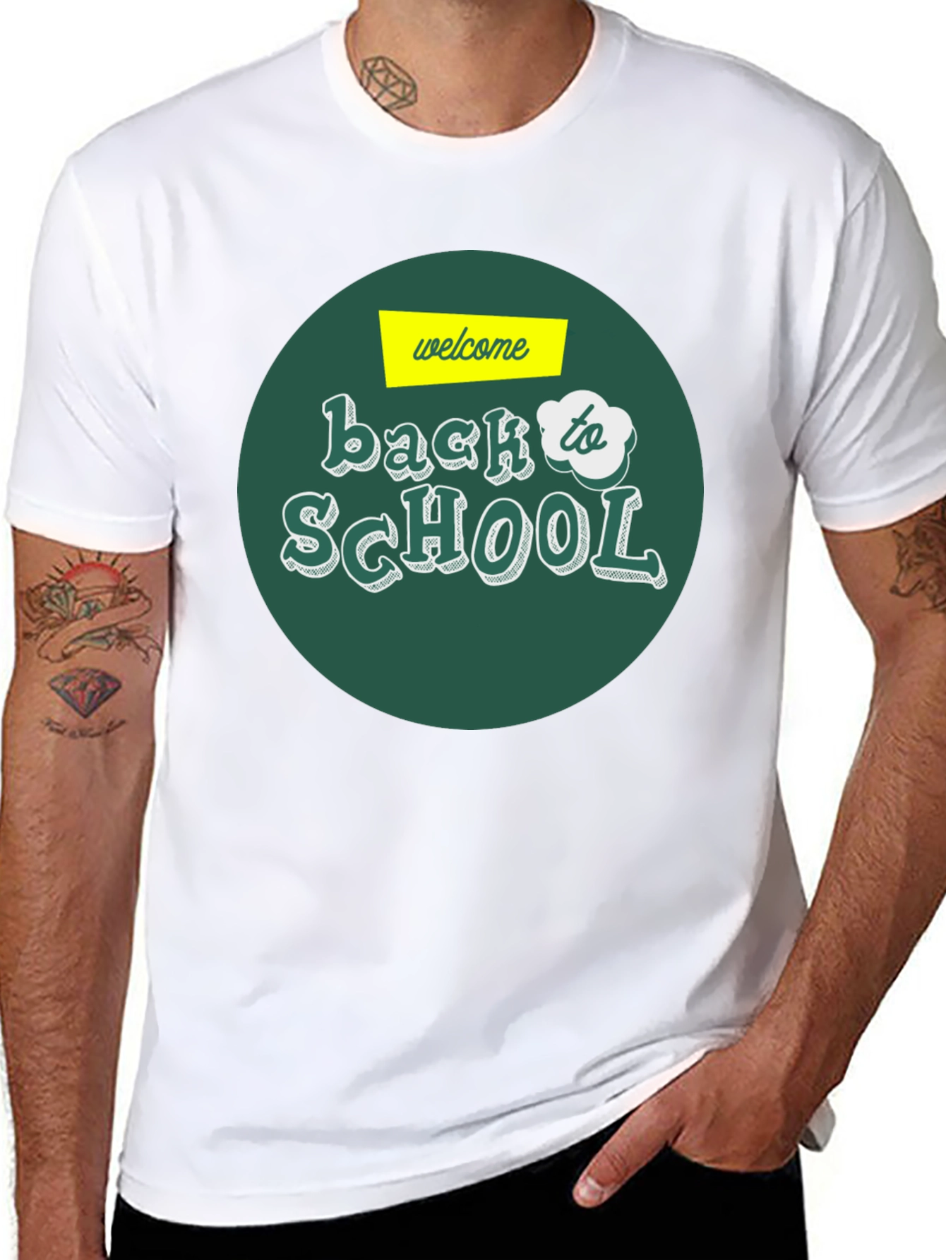 Welcome Back to School Graphic Tee - Black T-Shirt