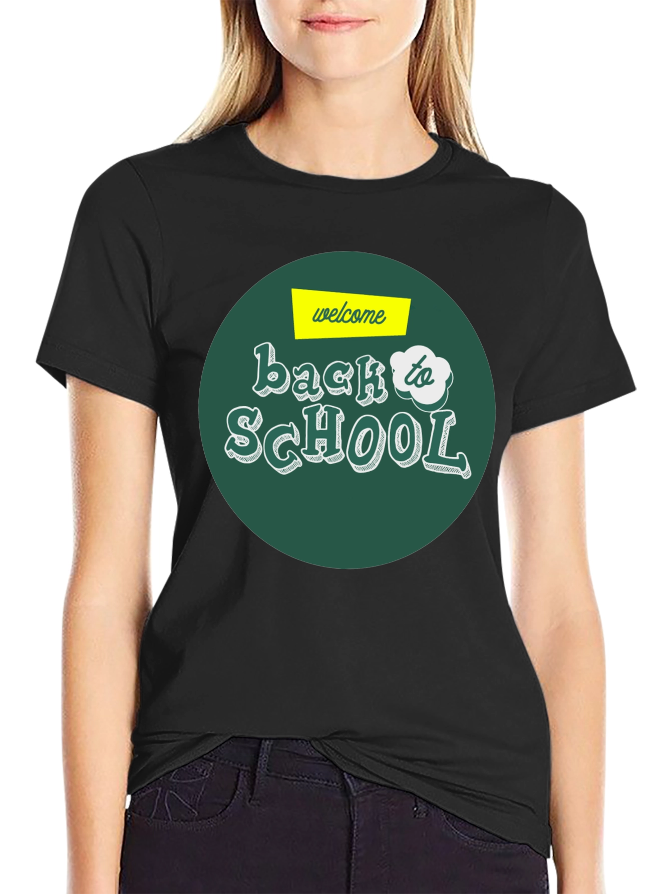 Welcome Back to School Graphic Tee - Black T-Shirt