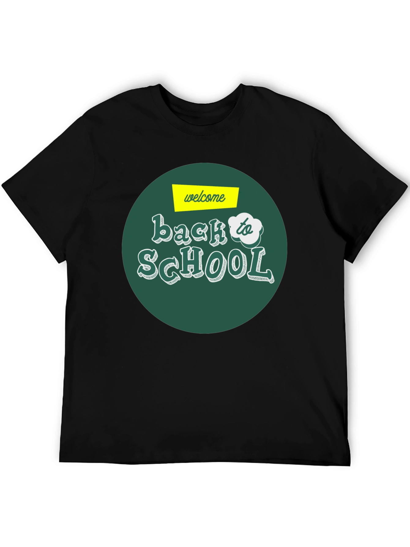 Welcome Back to School Graphic Tee - Black T-Shirt
