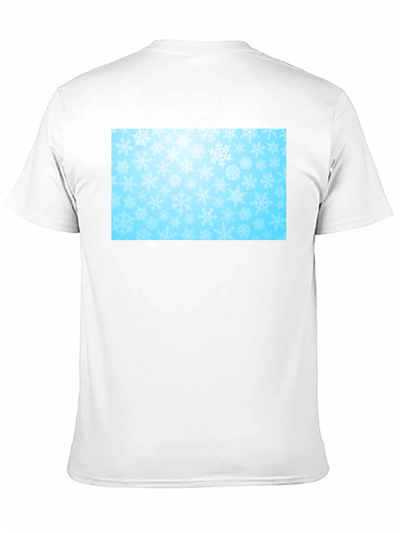 Snowflake Pattern Black Tee
