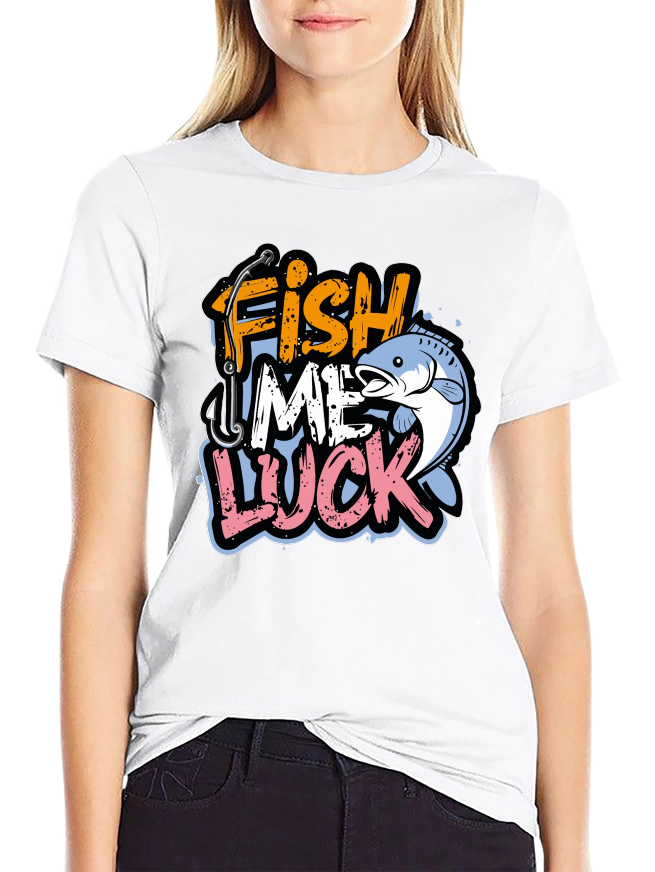Fish Me Luck Graphic T-Shirt