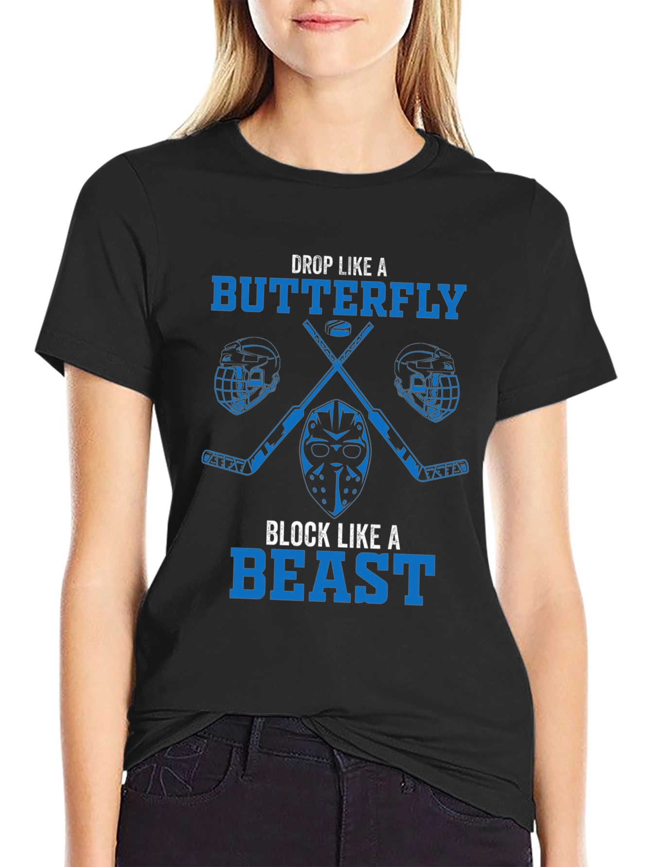 Hockey Butterfly Beast Graphic Tee