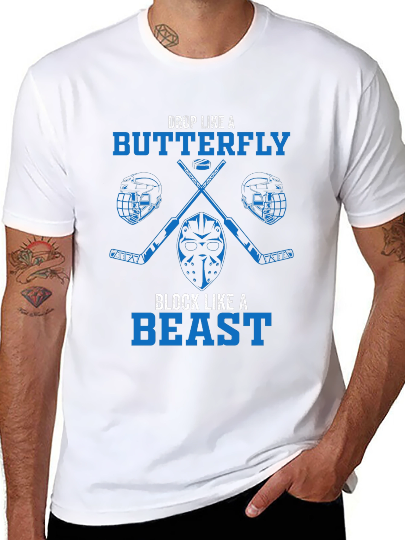 Hockey Butterfly Beast Graphic Tee