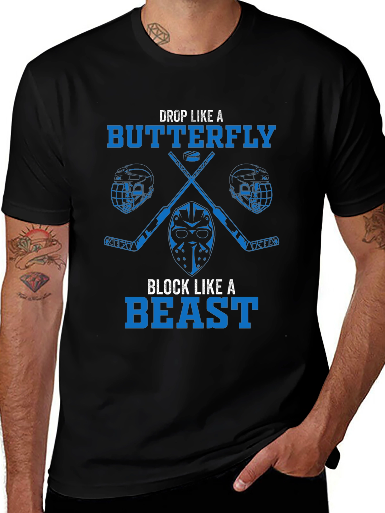 Hockey Butterfly Beast Graphic Tee