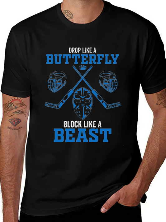 Hockey Butterfly Beast Graphic Tee